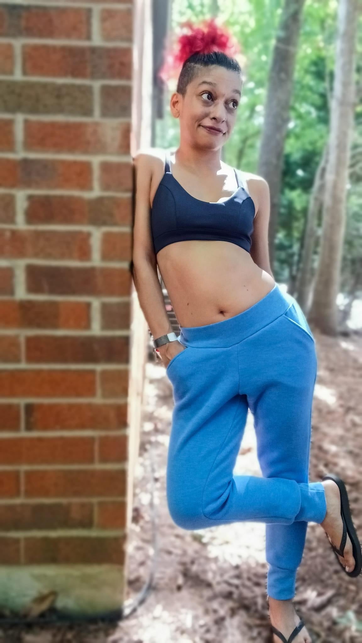 Cornflower Blue, Sweatshirt Fleece. - Boho Fabrics