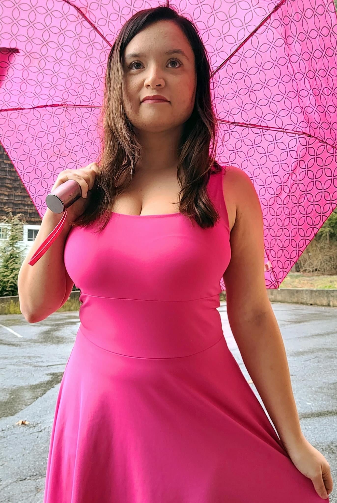 Cosmic Pink, Athletic Fabric - Boho Fabrics