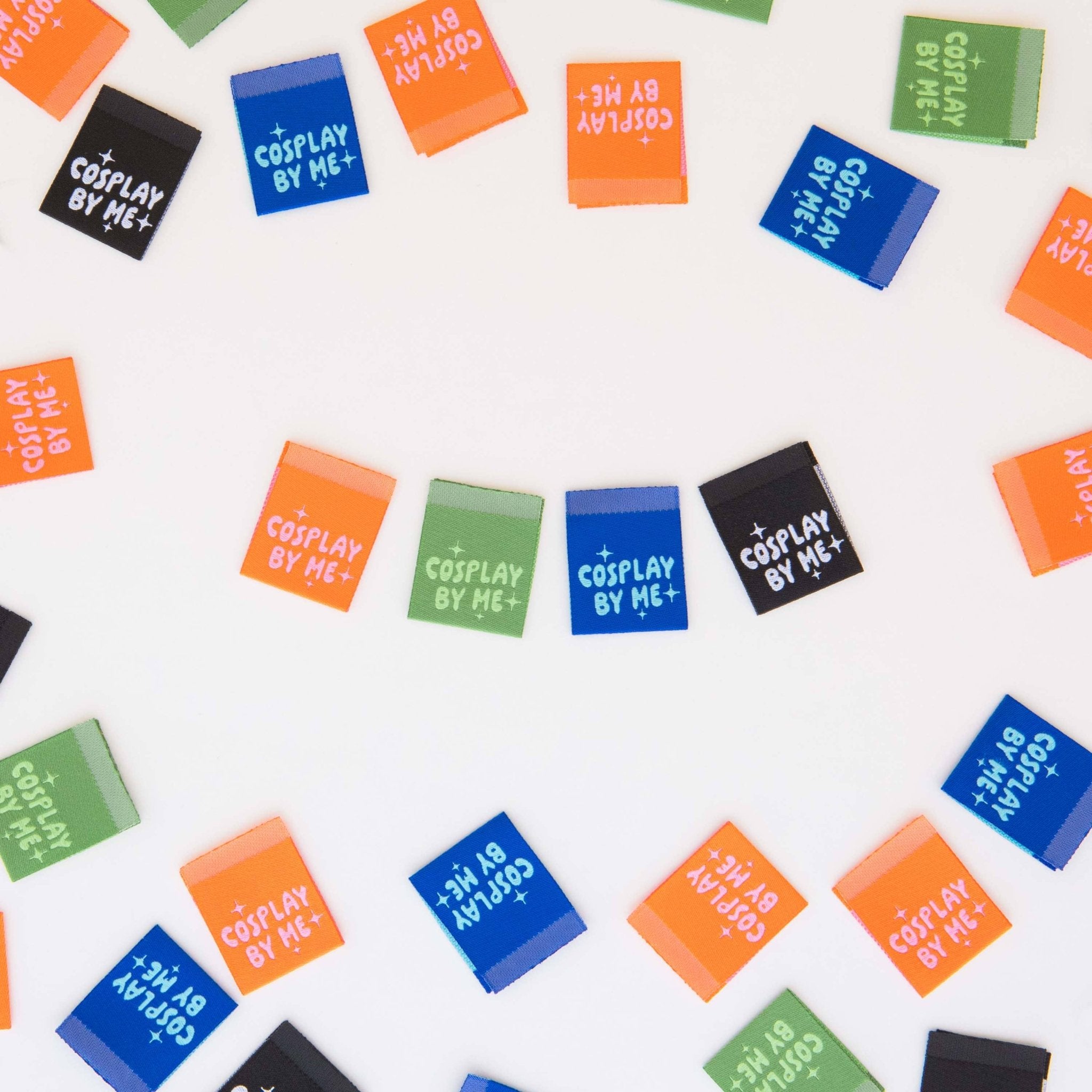 Cosplay Multipack Labels - Sewing Woven Quilt and Garment Labels - Boho Fabrics -