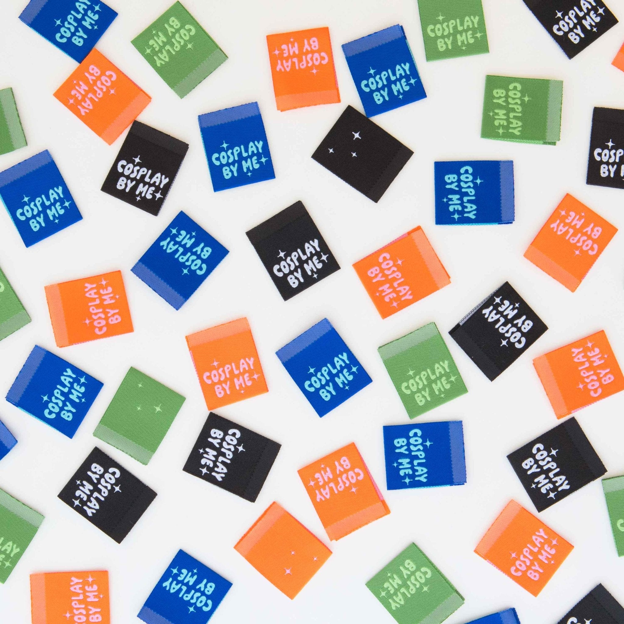Cosplay Multipack Labels - Sewing Woven Quilt and Garment Labels - Boho Fabrics -