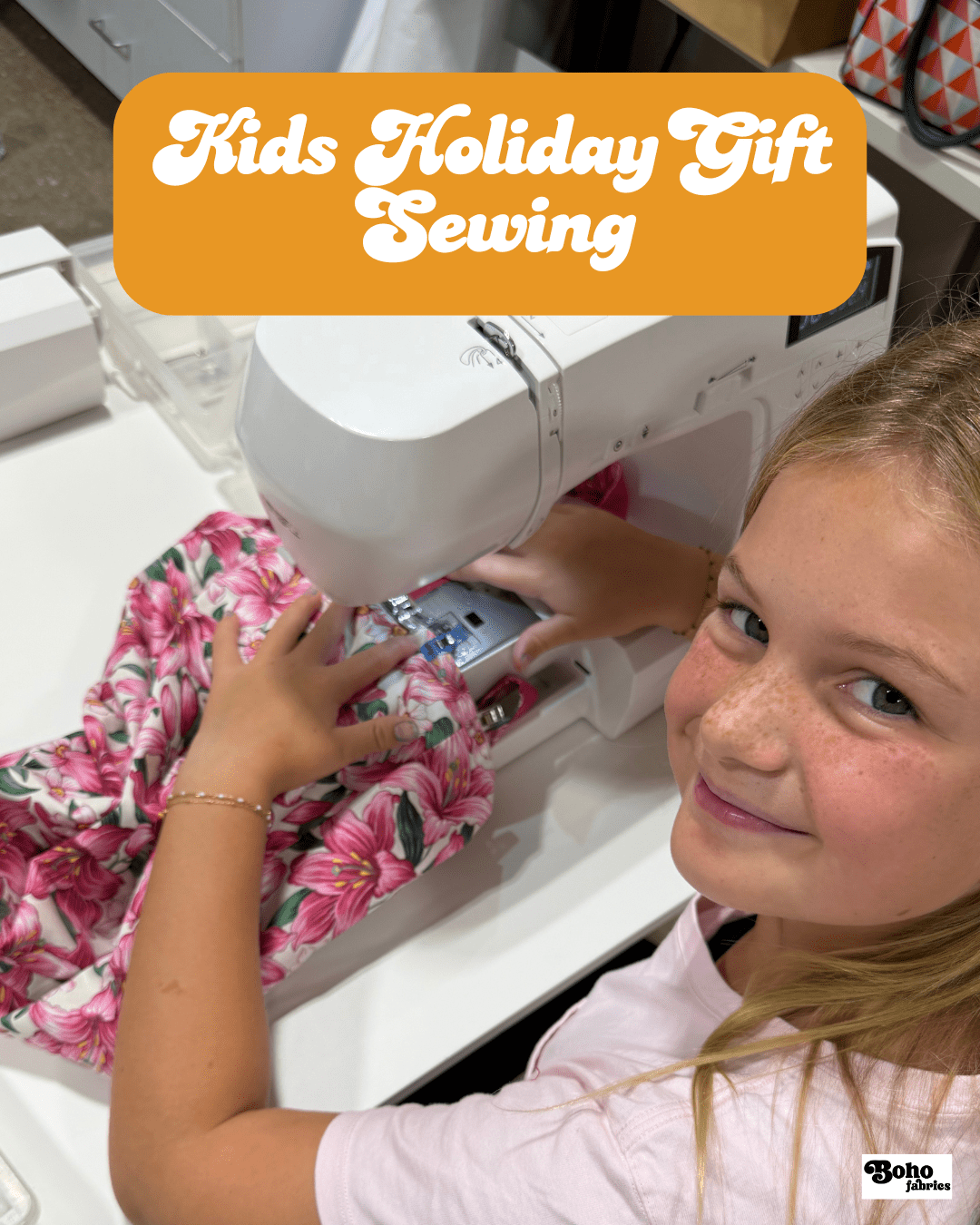 Course: Kids Holiday Gift Sewing - Boho Fabrics - Class