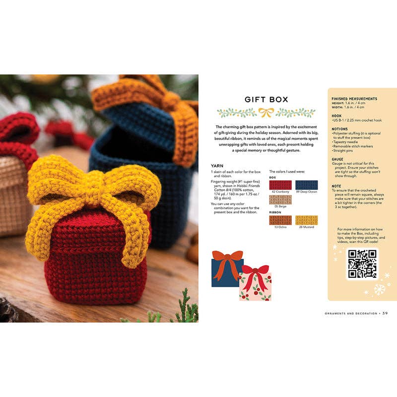 Crochet Amigurumi for the Holidays (NEW!) - Boho Fabrics -