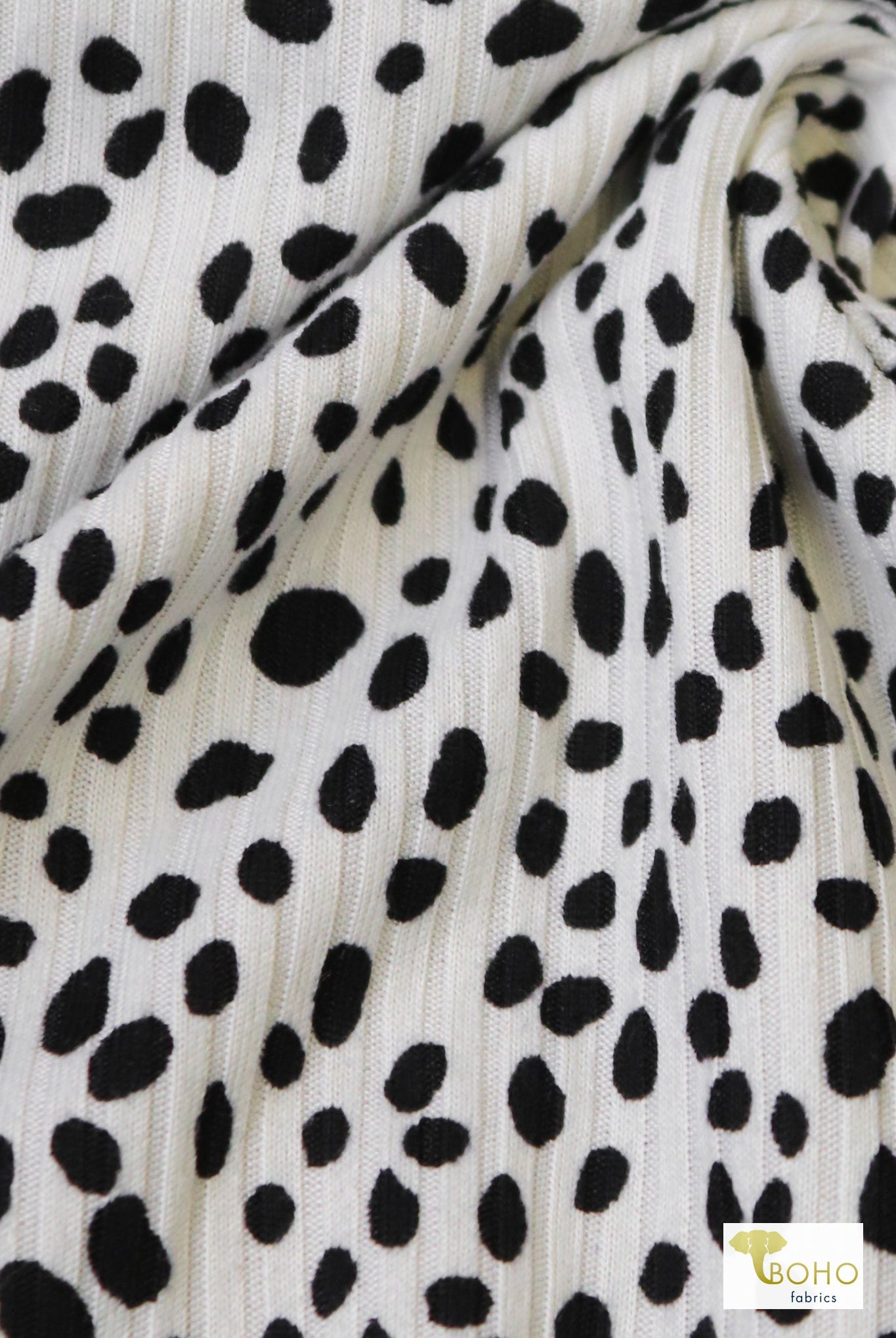 Cruella, Rib Knit Fabric - Boho Fabrics