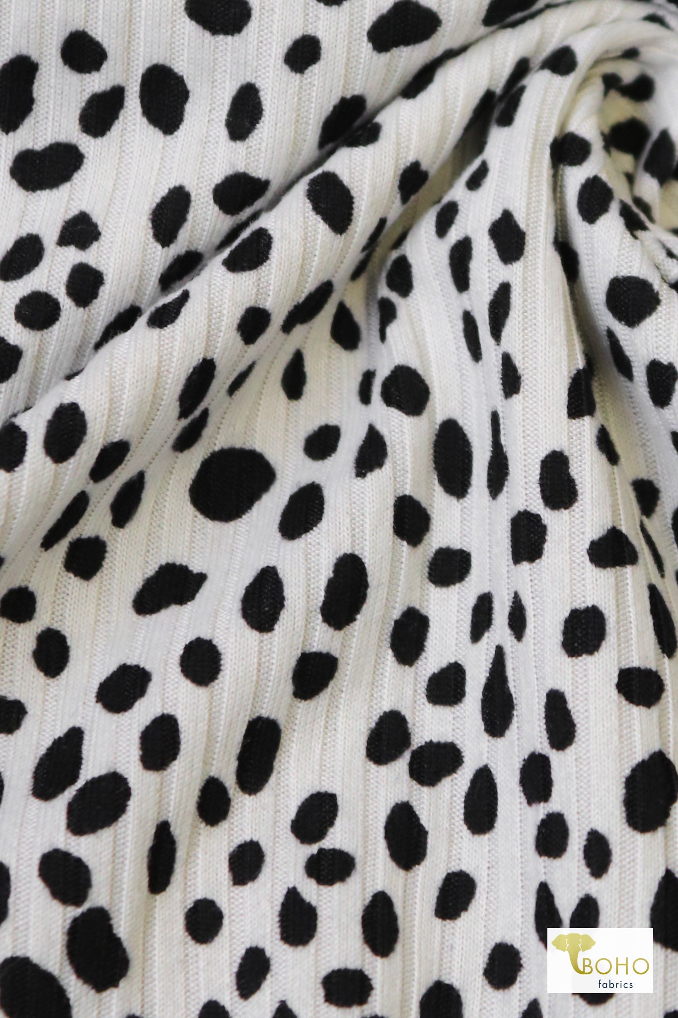 Cruella, Rib Knit Fabric - Boho Fabrics