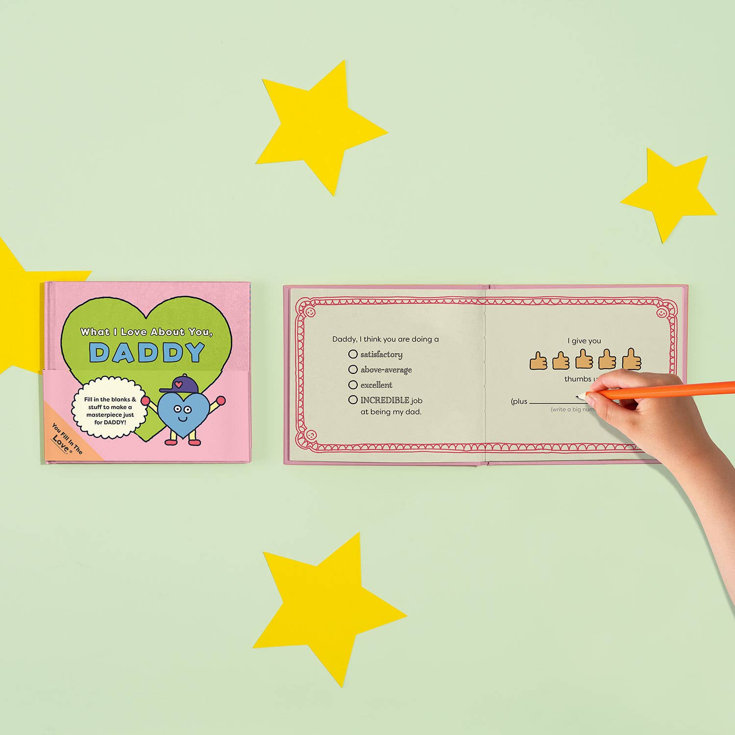 Daddy Fill in the Love Book (Pre - Order) - Boho Fabrics - Book