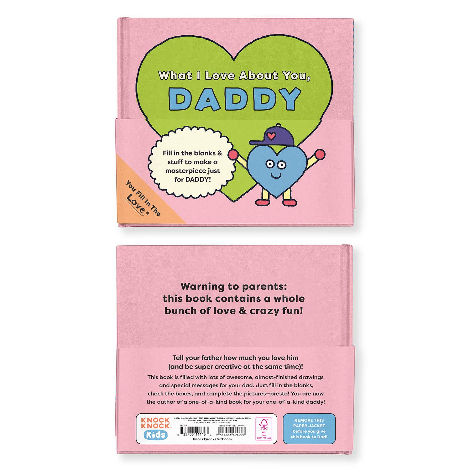 Daddy Fill in the Love Book (Pre - Order) - Boho Fabrics - Book