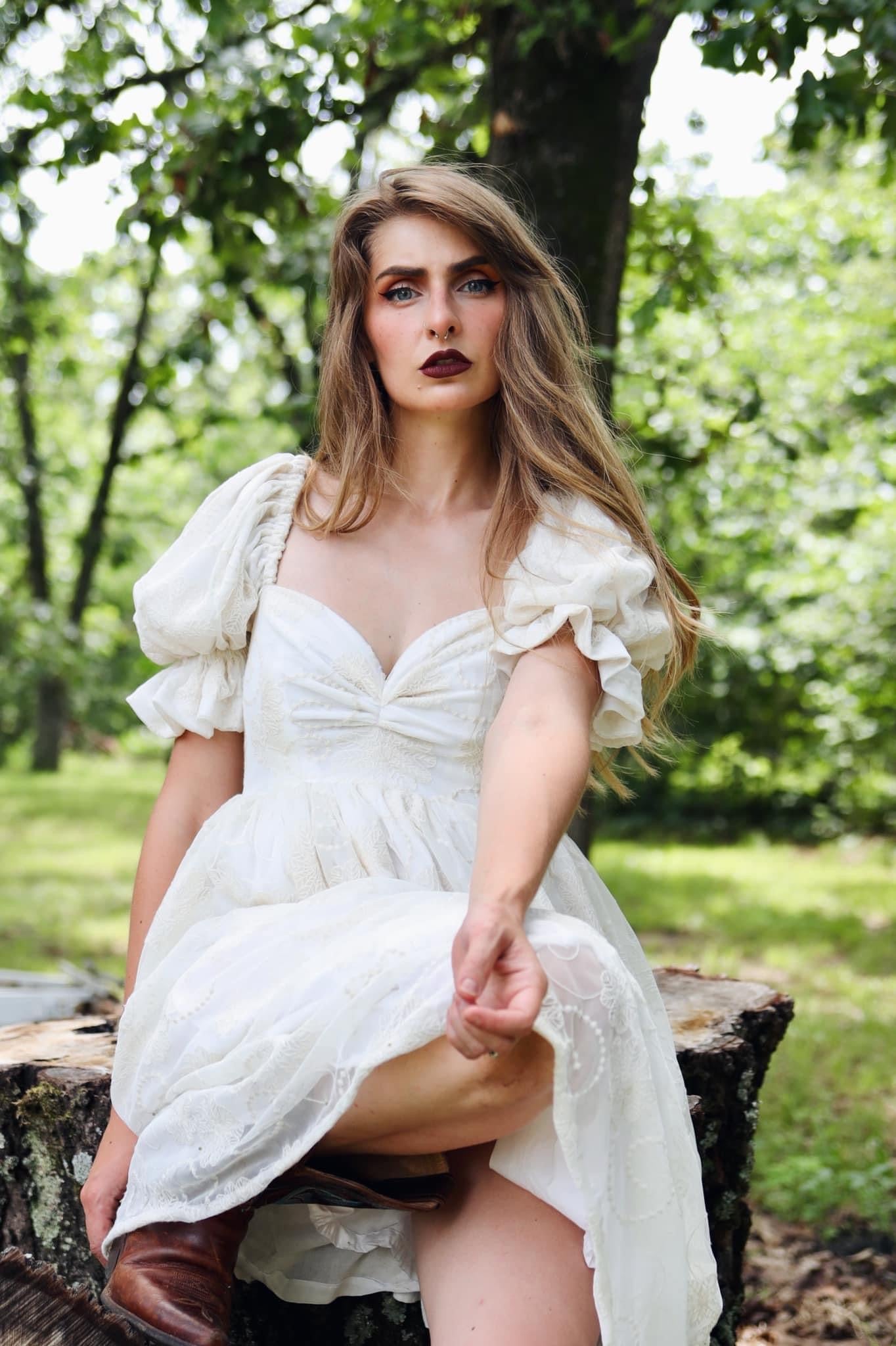 Dahlia Swirls, Ivory Embroidered Mesh. Special Occasion Fabric. - Boho Fabrics