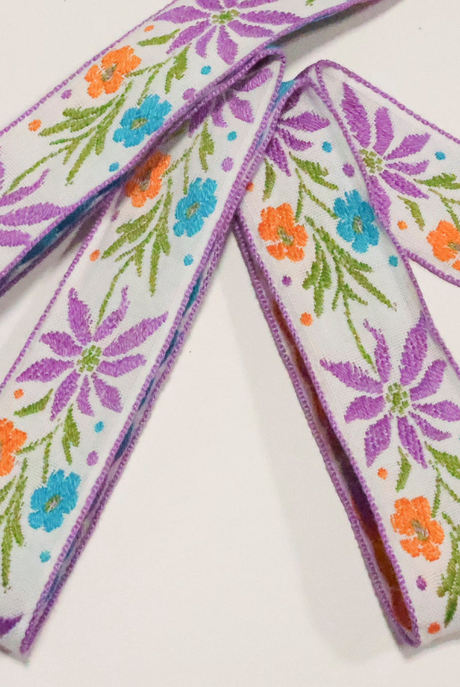 Dancing Meadow in Harvest. Vintage Jacquard Woven Trim, 1.375" TRIM - 087 - Boho Fabrics - Trims