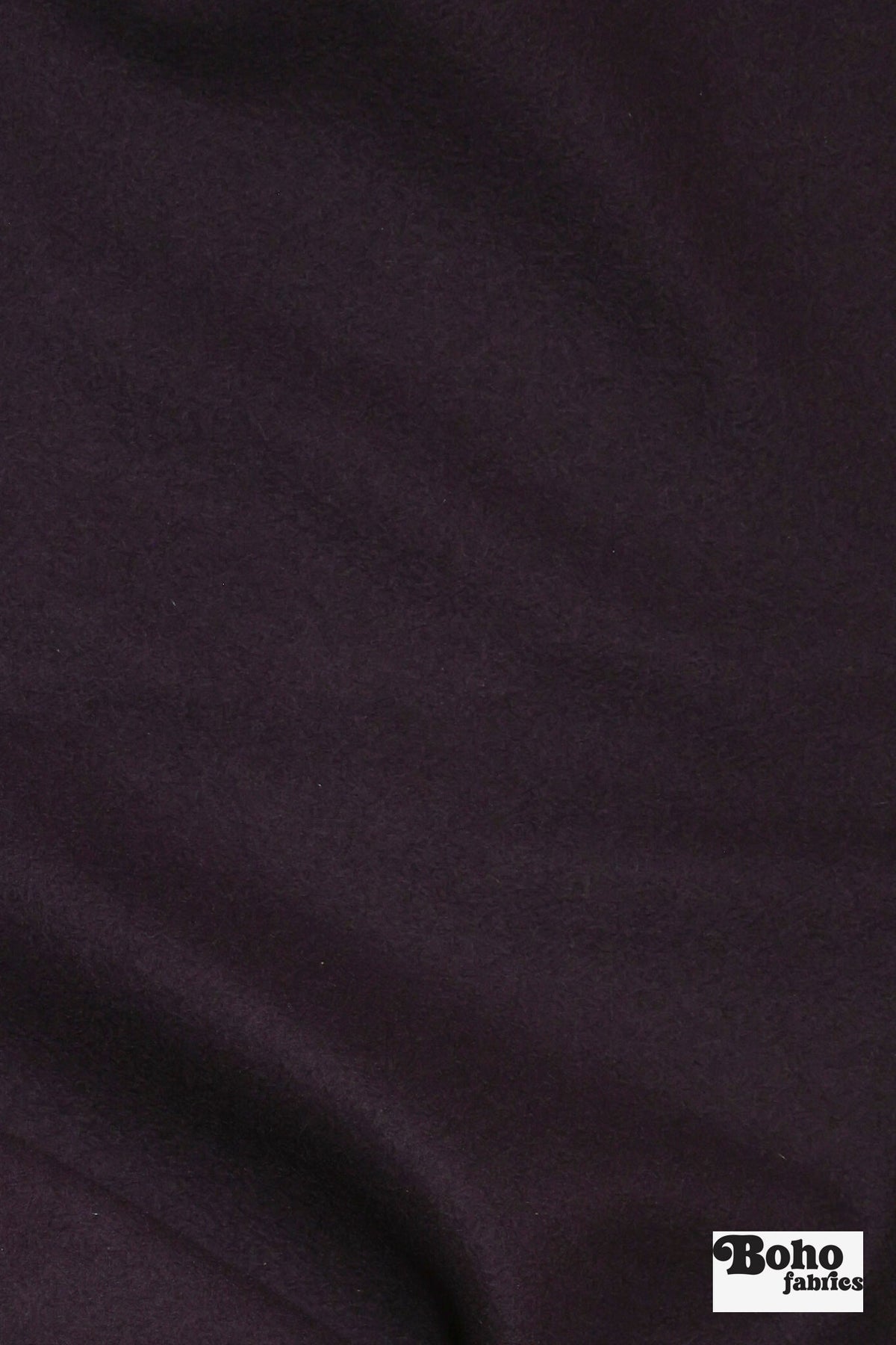Dark Amethyst Purple Wool Coating Woven Fabric - Boho Fabrics - Wool Coating, Woven