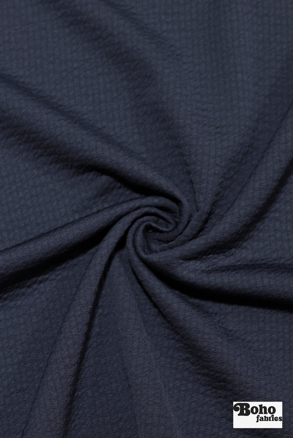 Dark Navy, Polartec Power Air. Insulating Eco-Friendly, Performance Knit Fabric - Boho Fabrics - Performance Fabrics