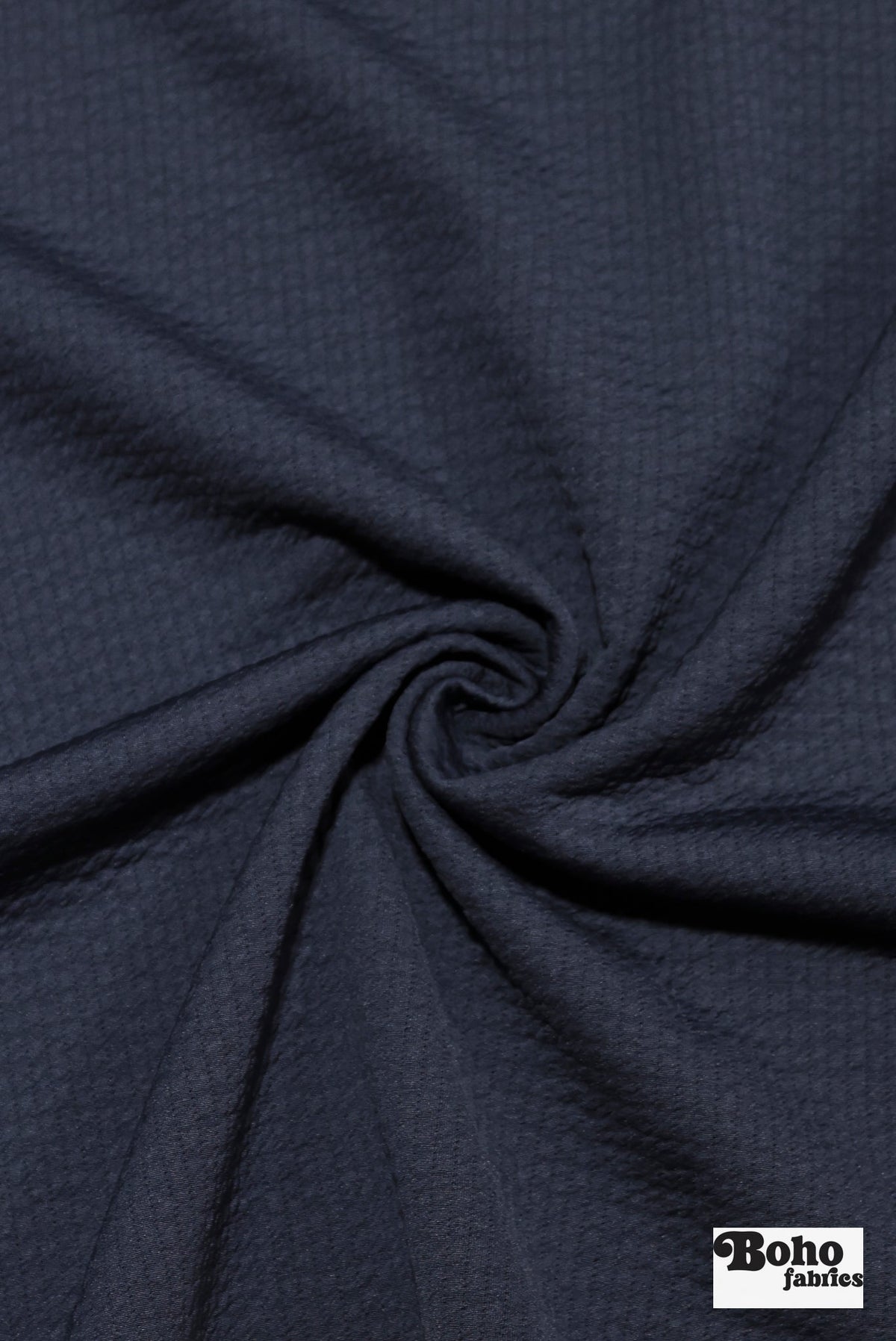 Dark Navy, Polartec Power Air. Insulating Eco-Friendly, Performance Knit Fabric - Boho Fabrics - Performance Fabrics