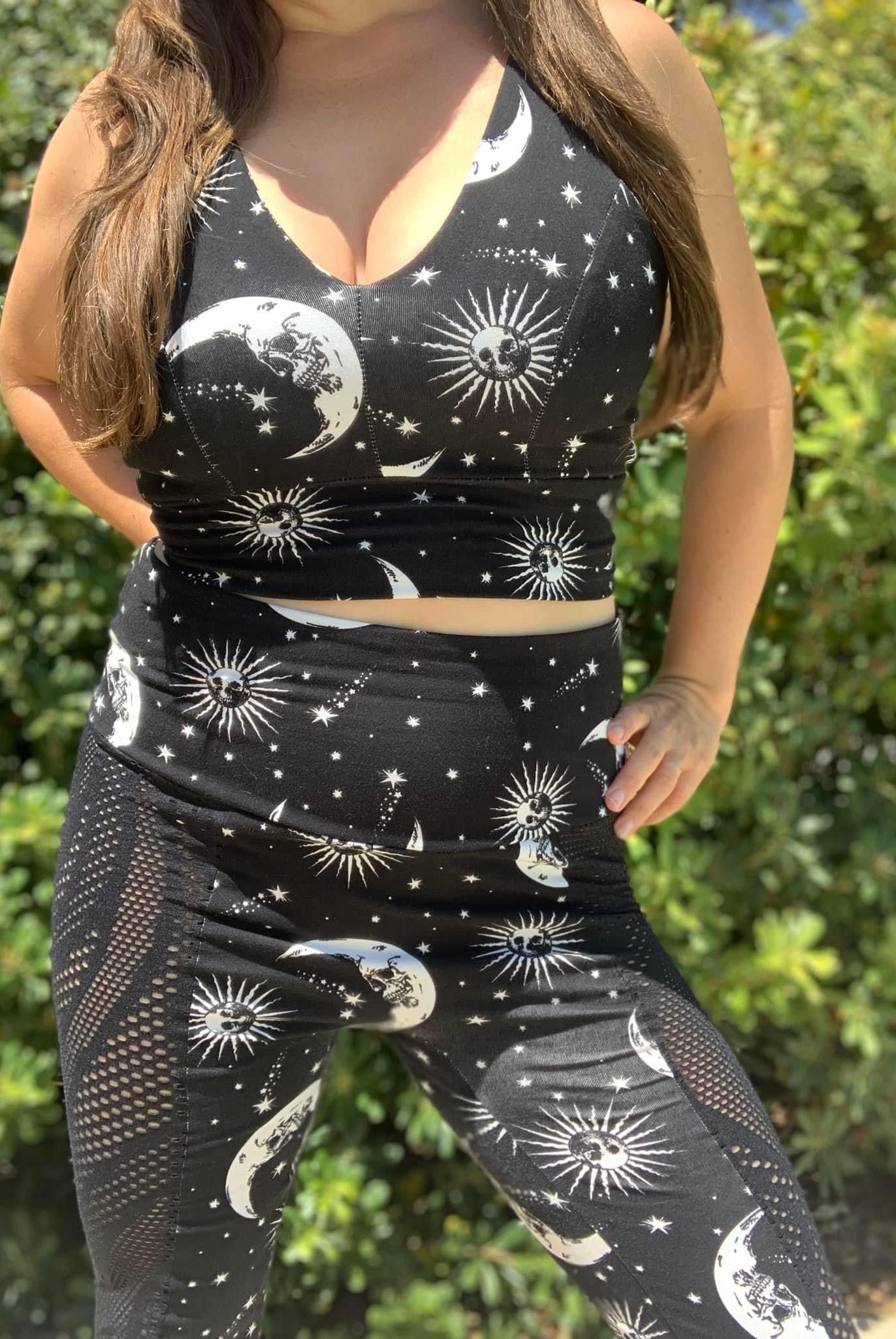 Dead of Night, Cotton Spandex Print. - Boho Fabrics