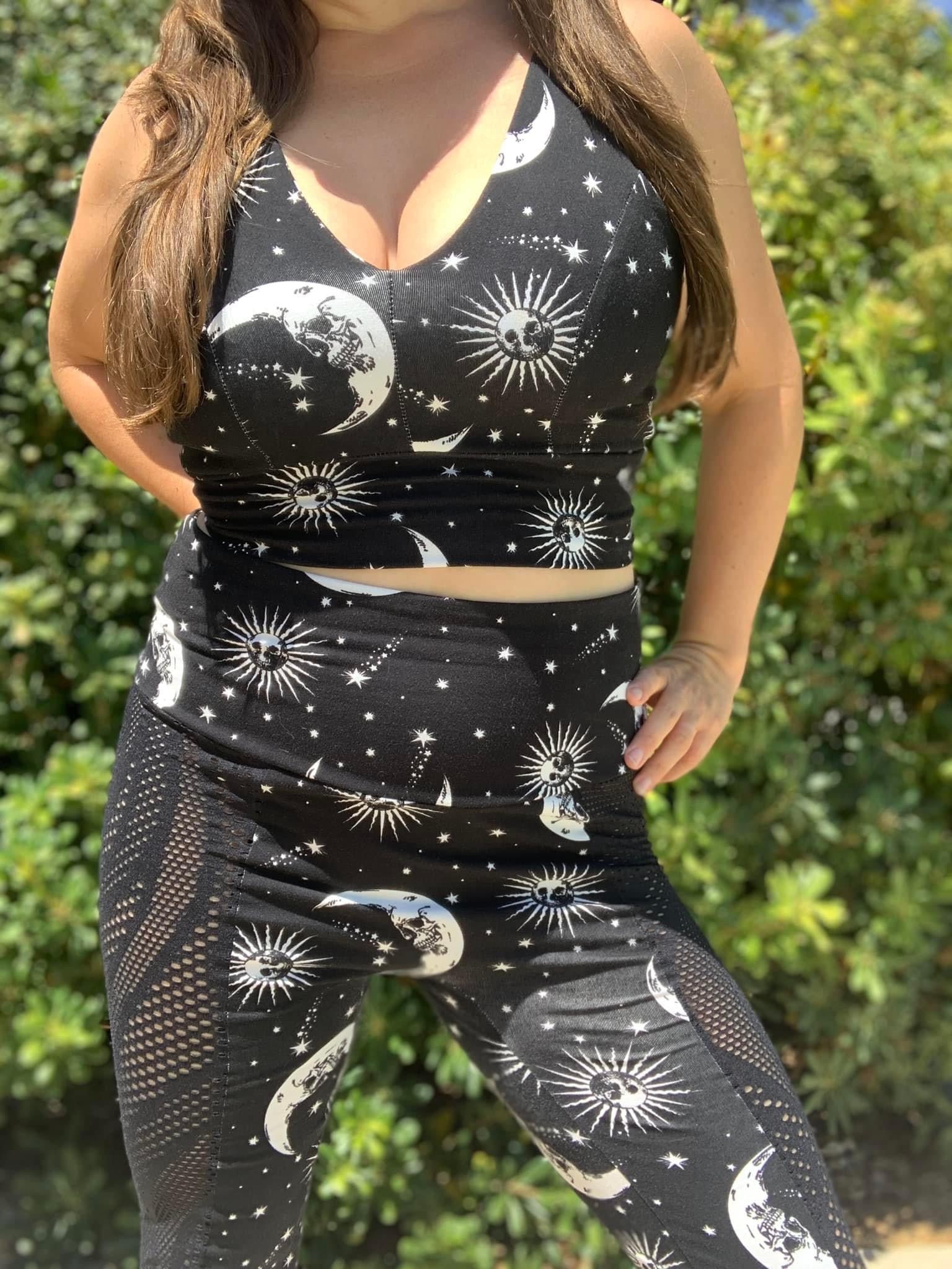 Dead of Night, Cotton Spandex Print. - Boho Fabrics