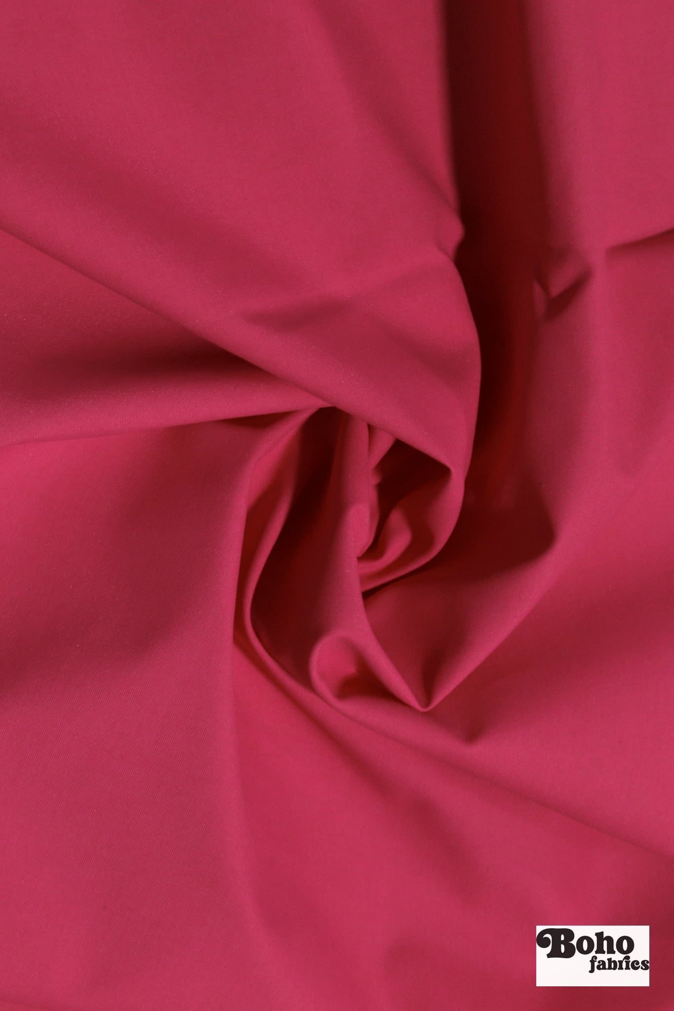 Deep Carnation Pink Lightweight Cordura Nylon Fabric — Water - Resistant Designer Deadstock - Boho Fabrics - Performance Fabric, Woven
