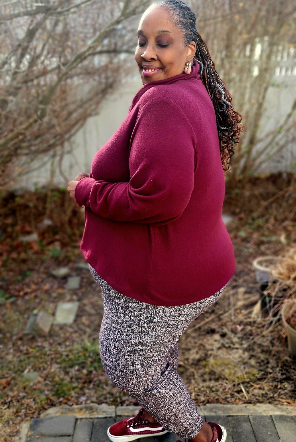 Deep Currant Red, Solid Brushed Sweater Knit Fabric - Boho Fabrics - Sweater Solids, Knit Fabric