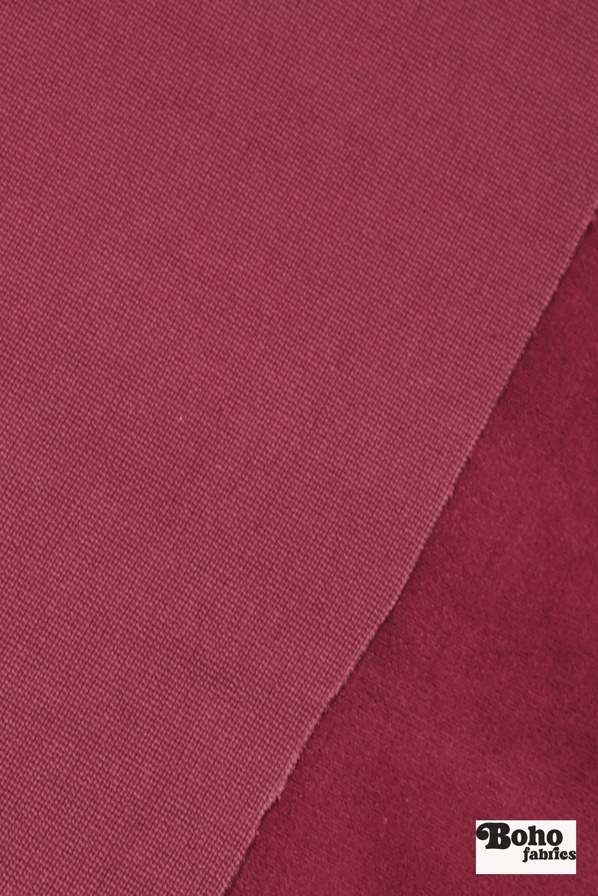 Deep Raspberry, Velveteen Woven Fabric - Boho Fabrics - Home Dec. & Upholstery Fabric