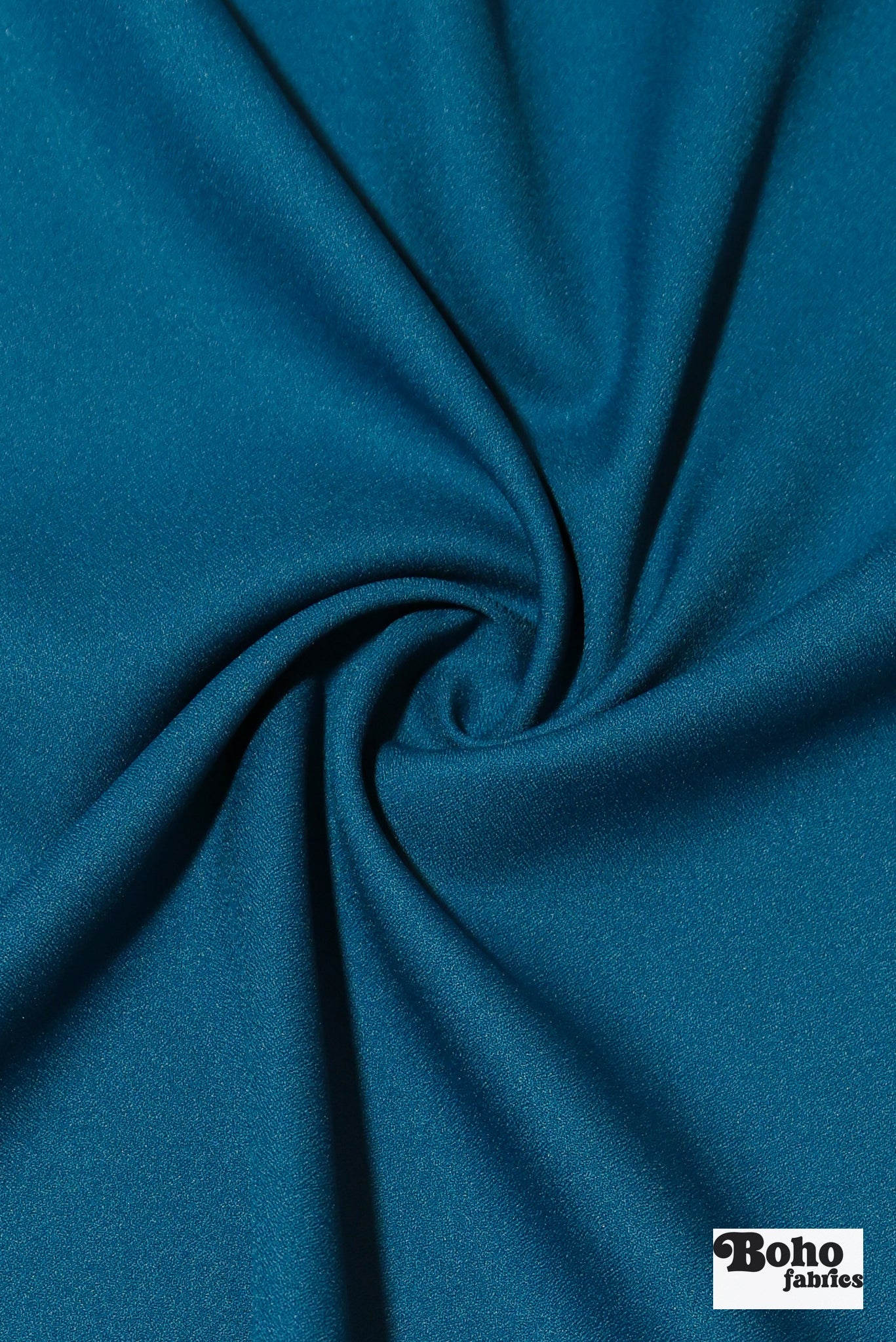 Deep Teal Crepe Woven Fabric - Boho Fabrics - Special Occasion Fabric