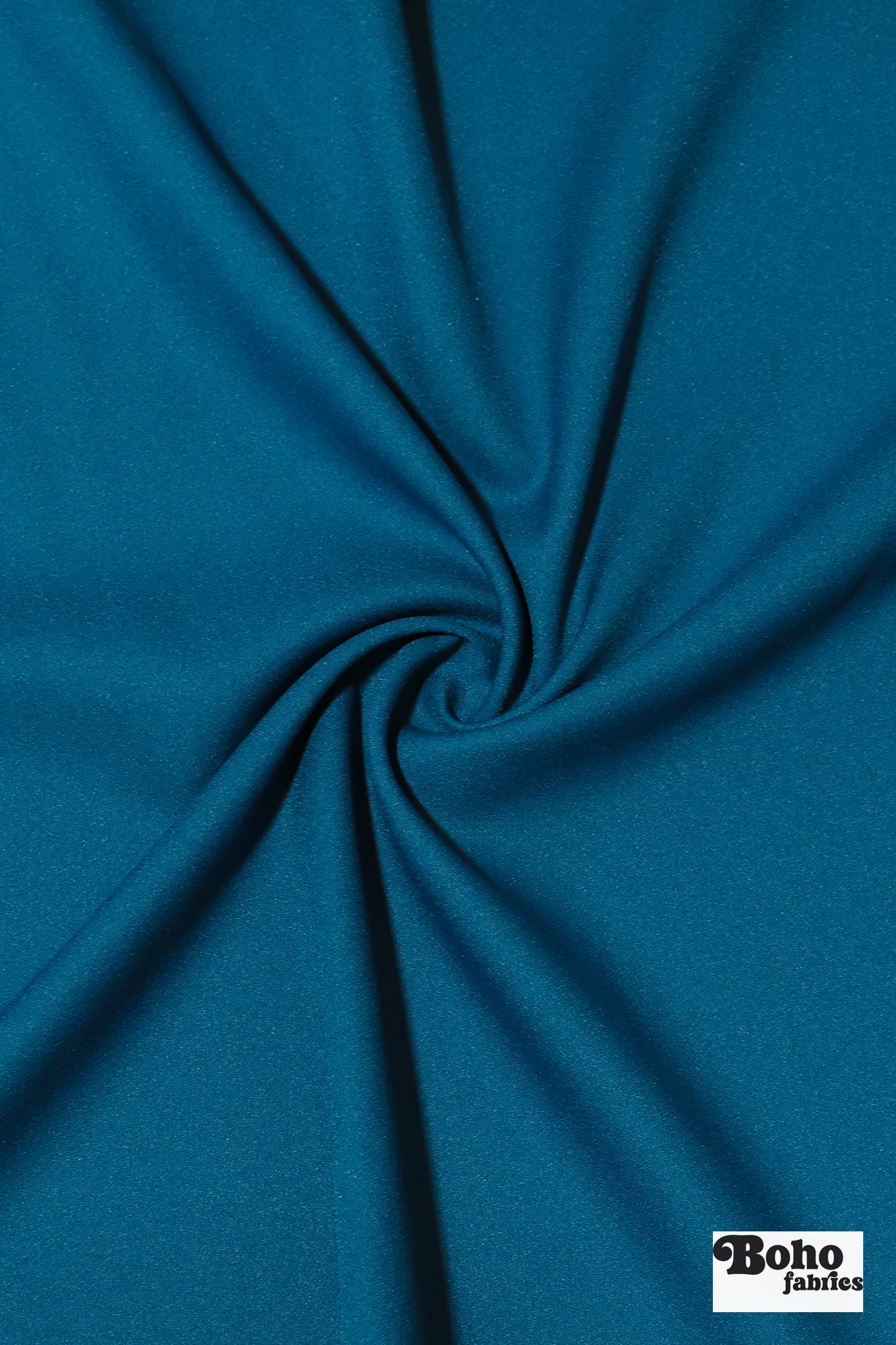 Deep Teal Crepe Woven Fabric - Boho Fabrics - Special Occasion Fabric