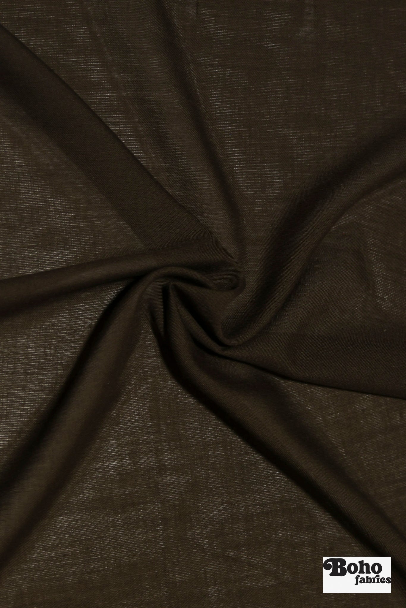 Deep Umber, Voile Woven Fabric - Boho Fabrics - Woven, Fabric