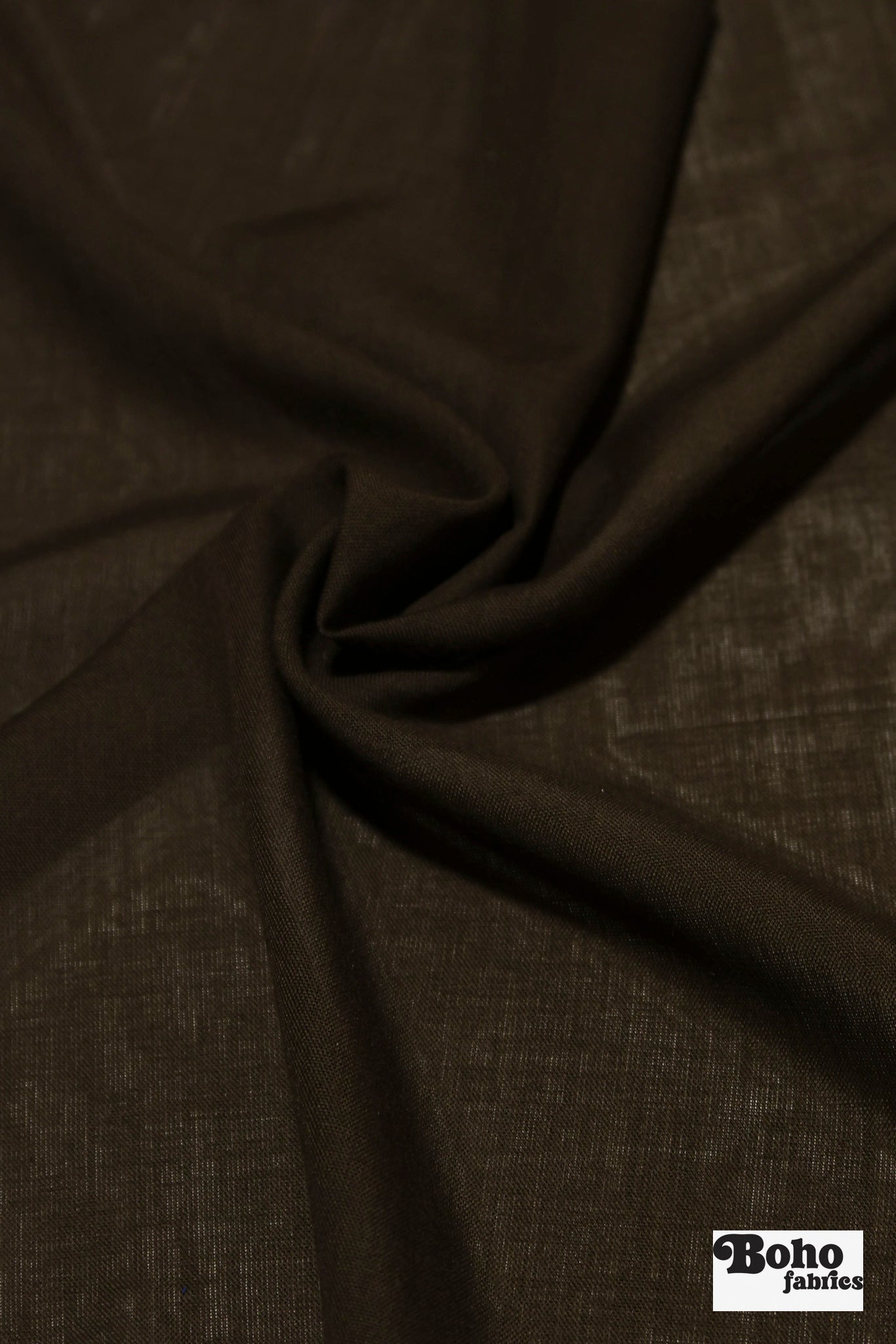 Deep Umber, Voile Woven Fabric - Boho Fabrics - Woven, Fabric
