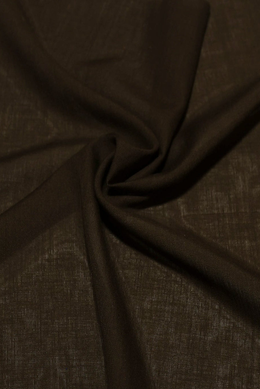 Deep Umber, Voile Woven Fabric - Boho Fabrics - Woven, Fabric