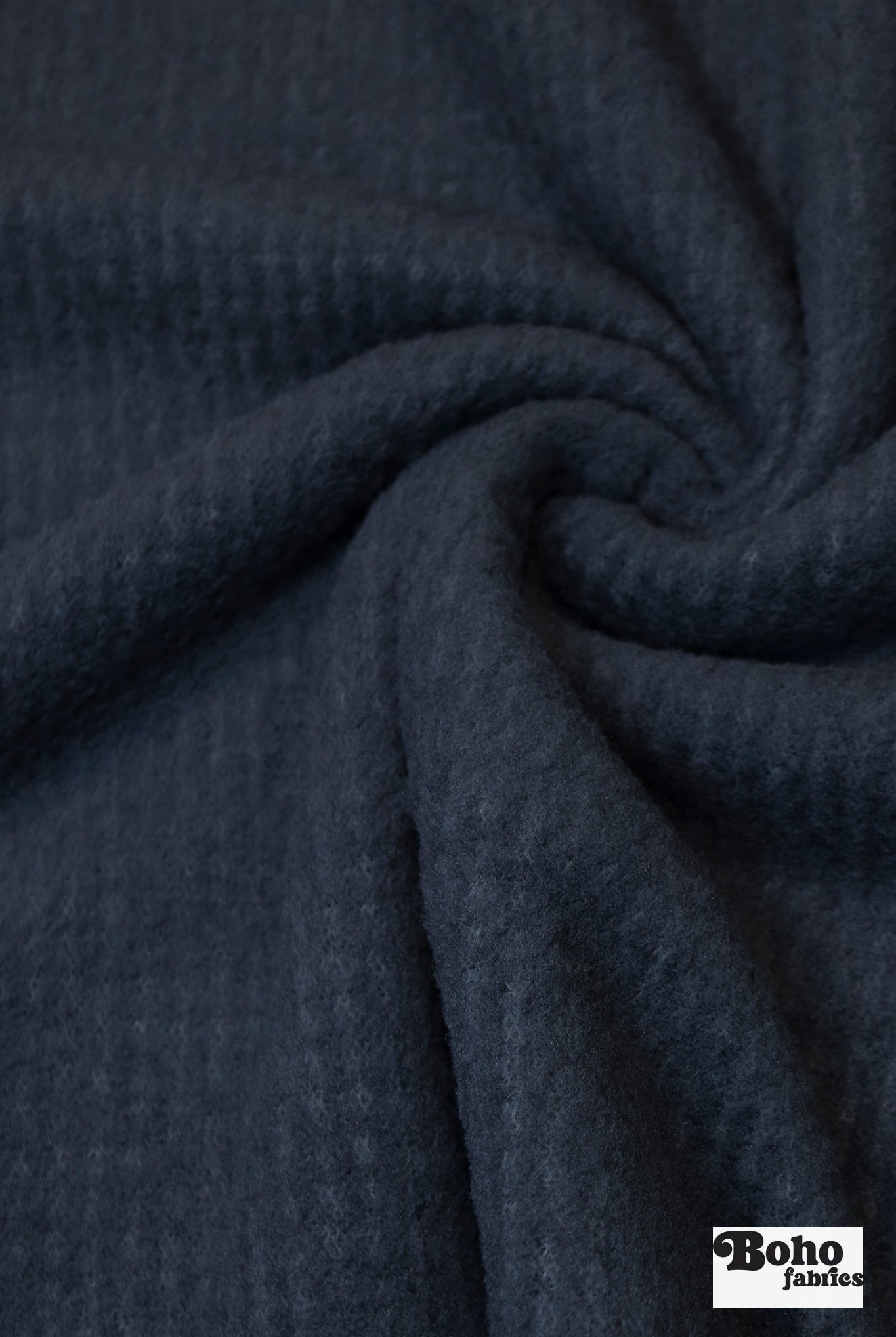 Denim Blue Heather, High Loft Fleece Fabric by Polartec - Boho Fabrics - Performance Fabrics