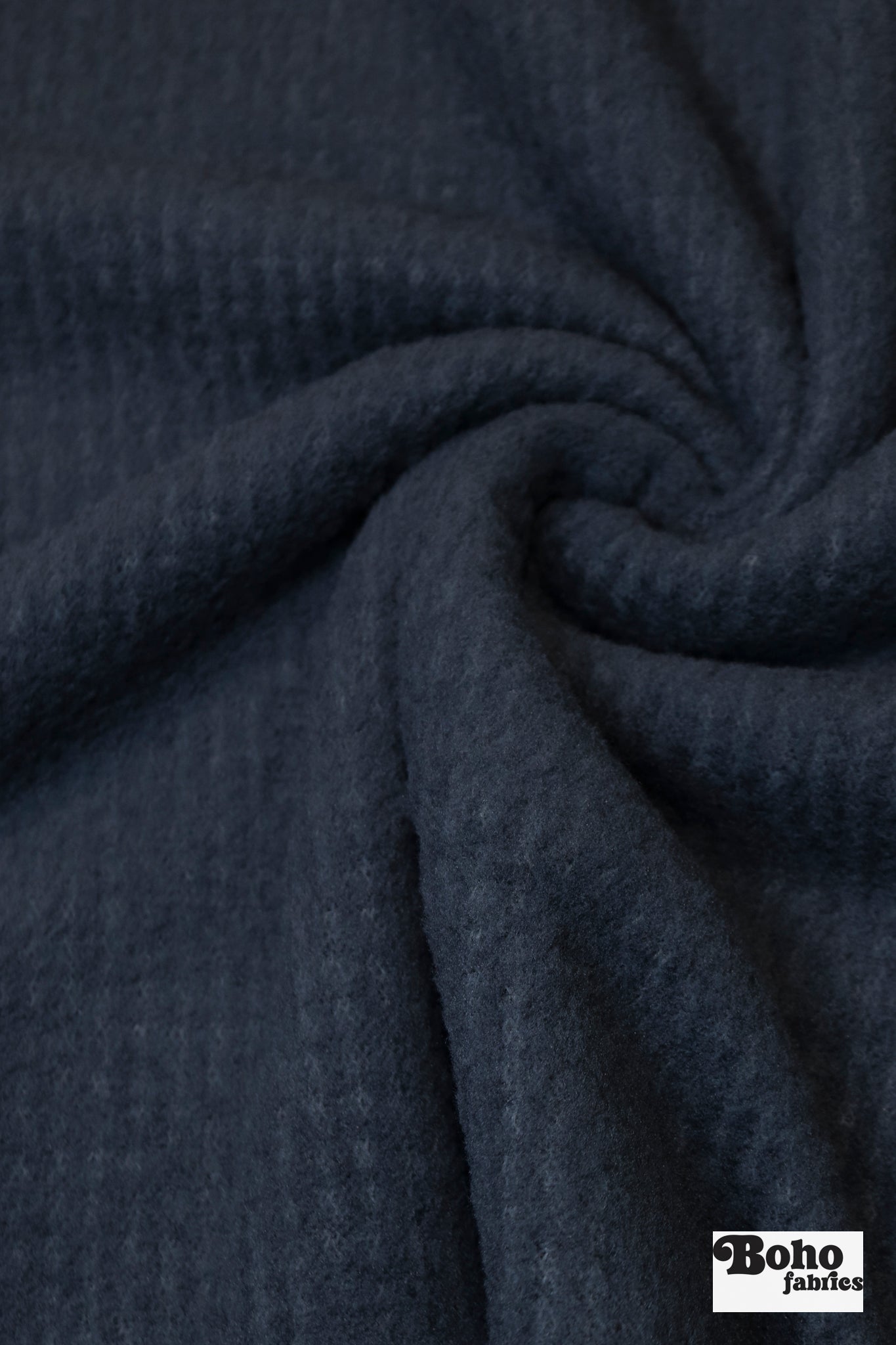 Denim Blue Heather, High Loft Fleece Fabric by Polartec - Boho Fabrics - Performance Fabrics