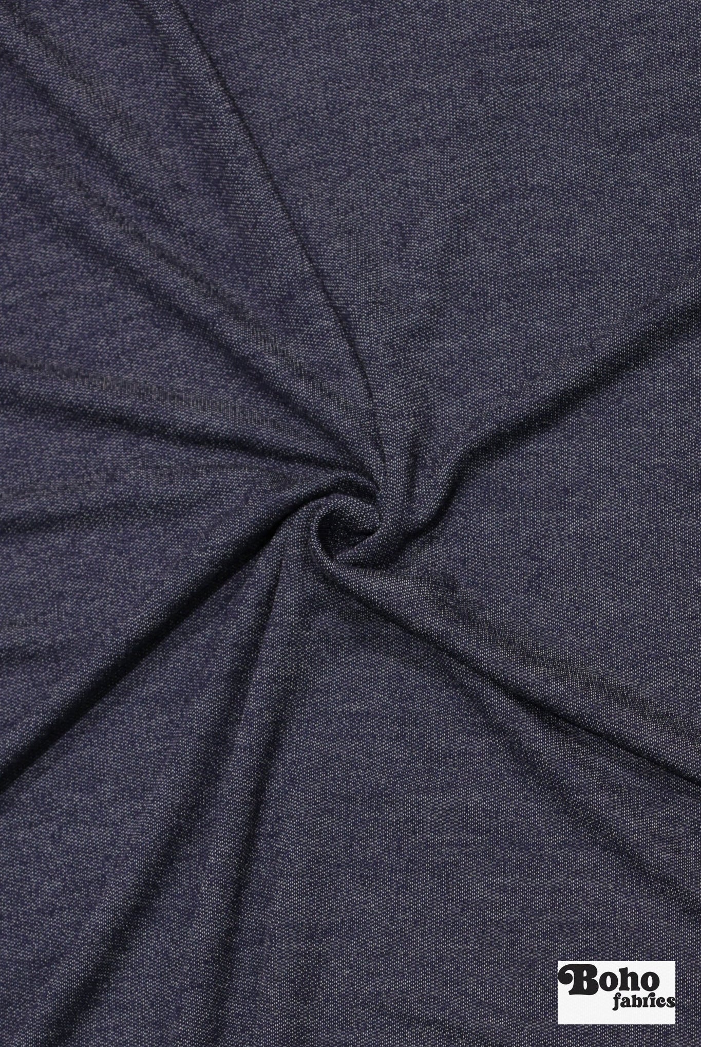 Denim Style French Terry Knit Fabric - Boho Fabrics - French Terry Solid Knit