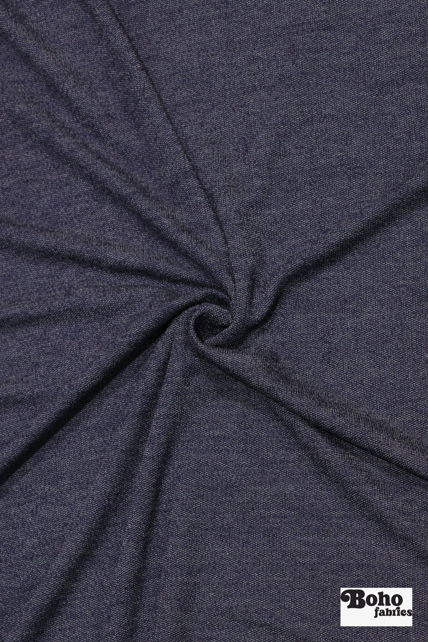 Denim Style French Terry Knit Fabric - Boho Fabrics - French Terry Solid Knit