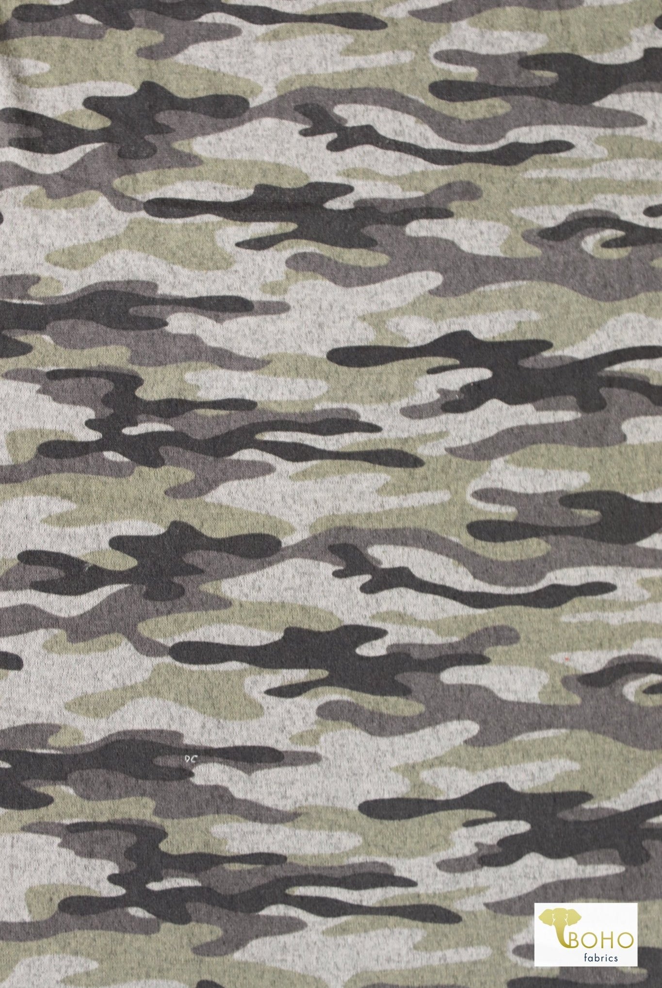 Desert Camo, Brushed Sweater Knit - Boho Fabrics