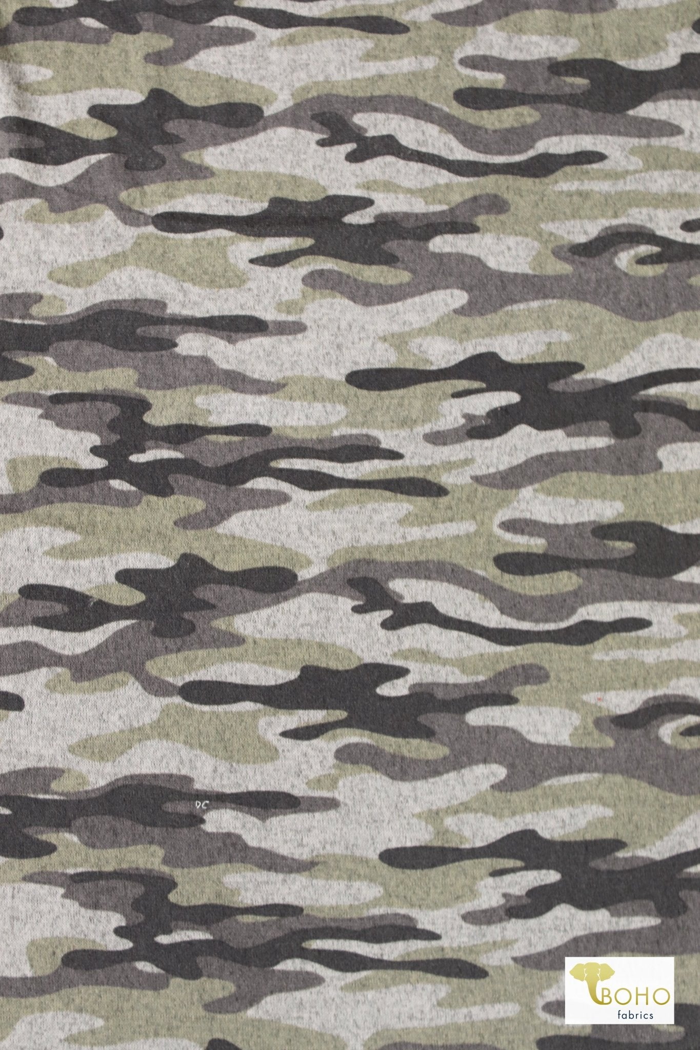 Desert Camo, Brushed Sweater Knit - Boho Fabrics