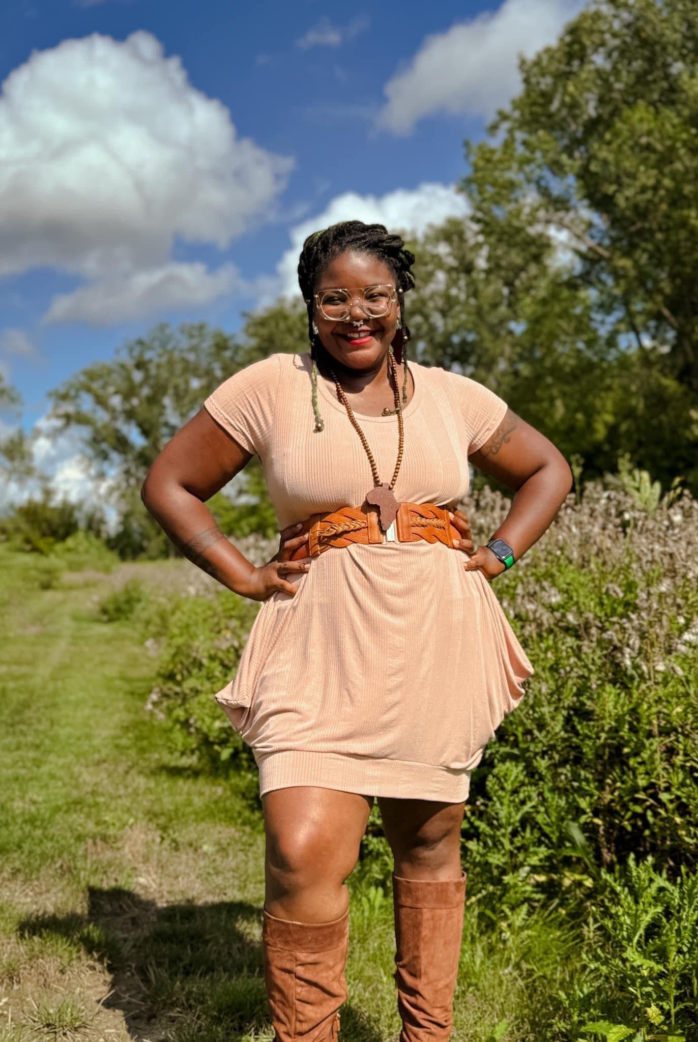 Desert Sand, Varigated Rib Knit - Boho Fabrics - Rib Solid, Knit Fabric