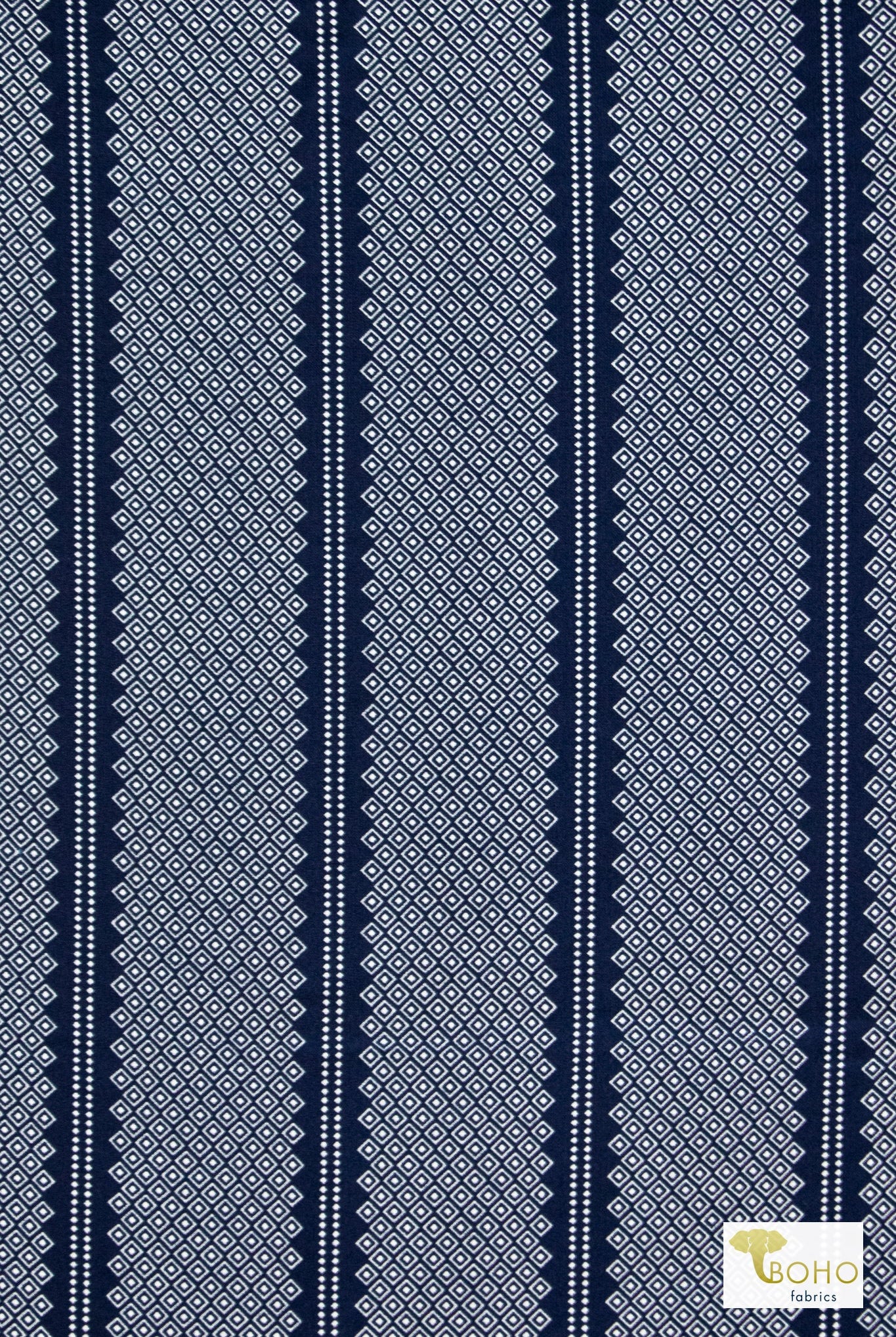 Diamond Luxe in Navy, Georgette Woven Fabric - Boho Fabrics - Georgette, Woven