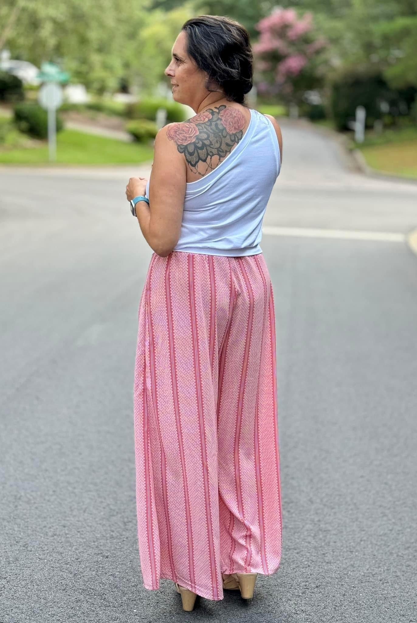 Diamond Luxe in Pink, Georgette Woven Fabric - Boho Fabrics - Georgette, Woven