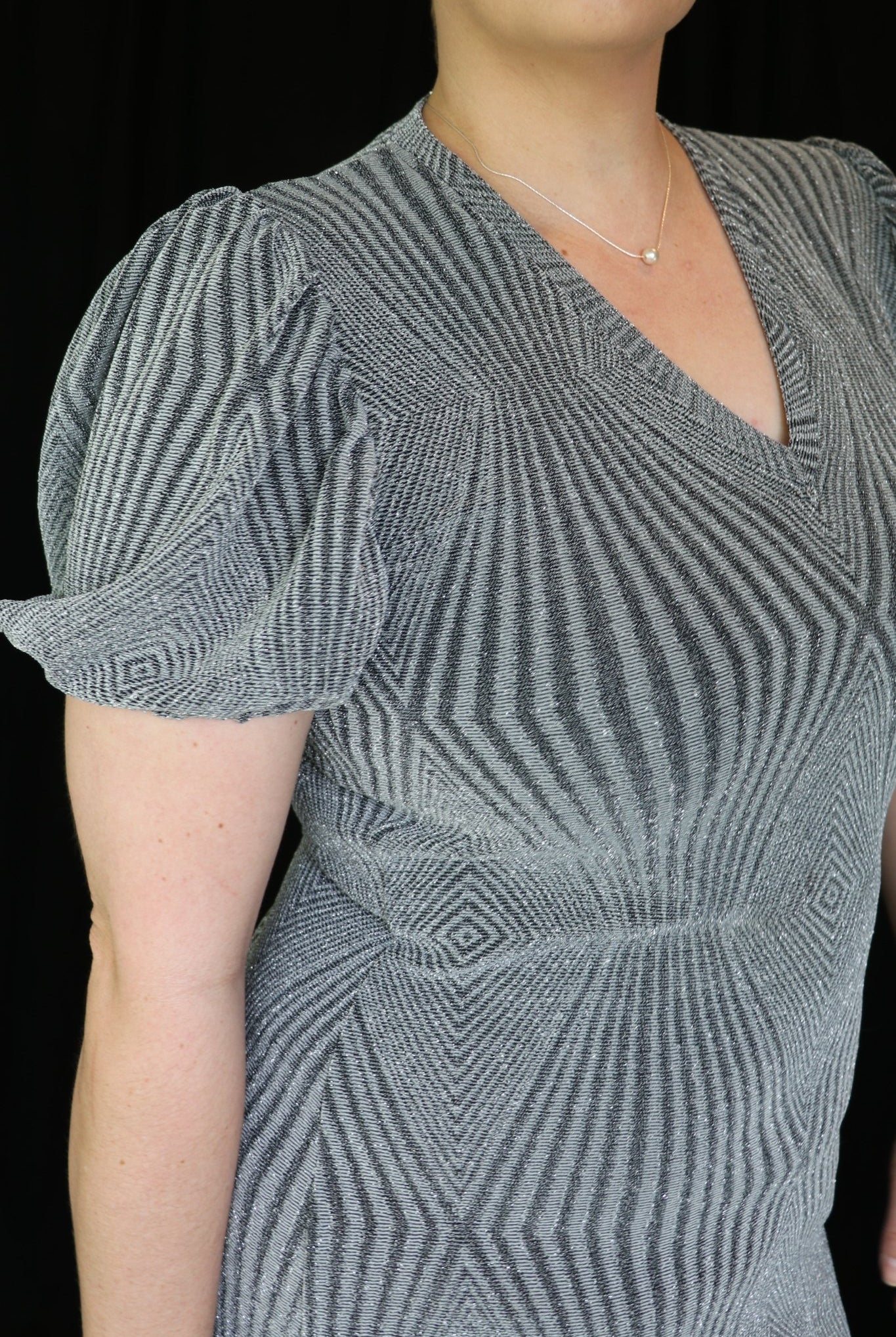 Diamonds in the Disco Sky, Metallic Novelty Knit. Special Occasion. NOV-104 - Boho Fabrics