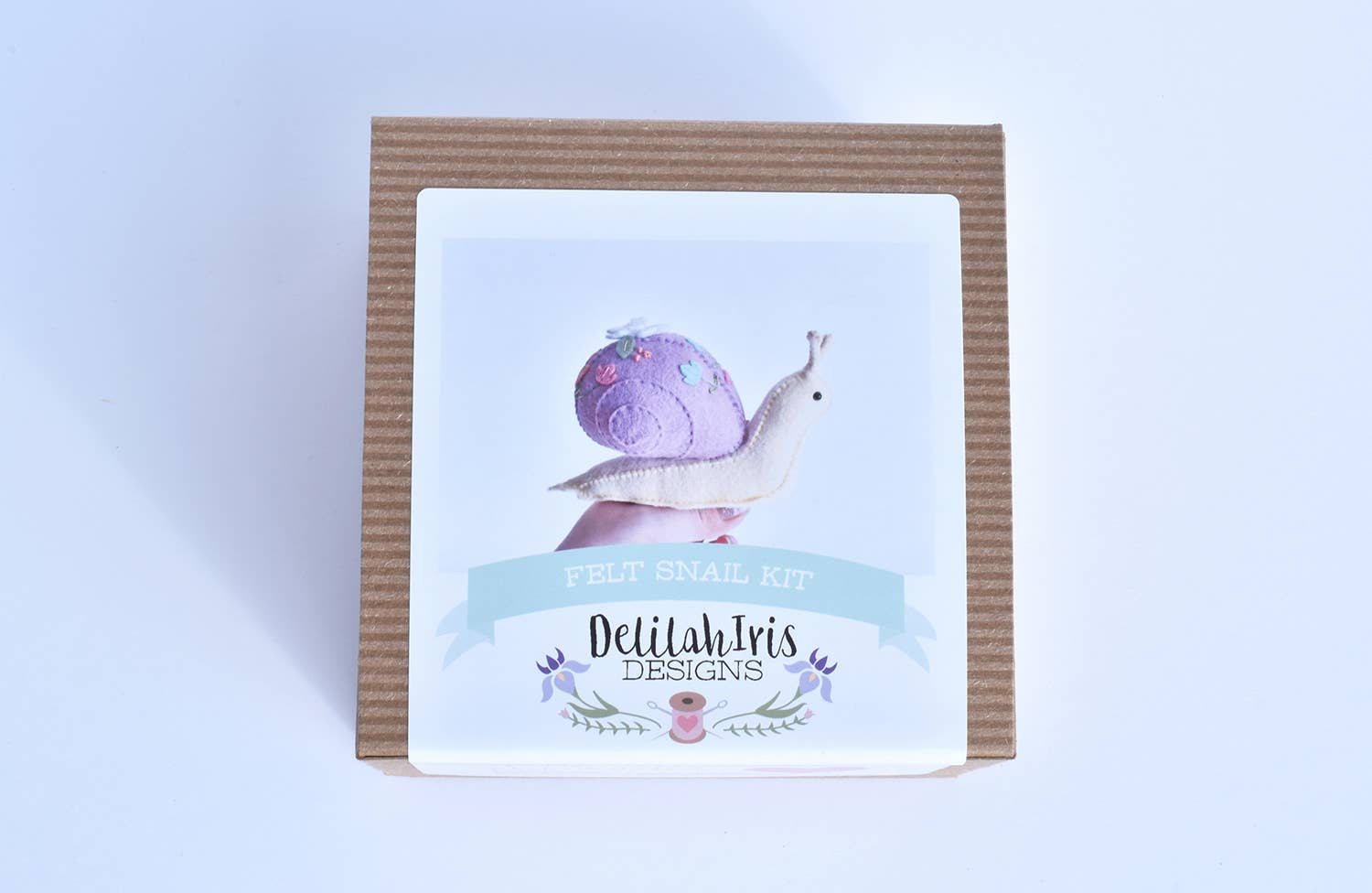 DIY Stuffed Snail Craft Sewing Kit Garden Snail Unique Gift - Boho Fabrics -