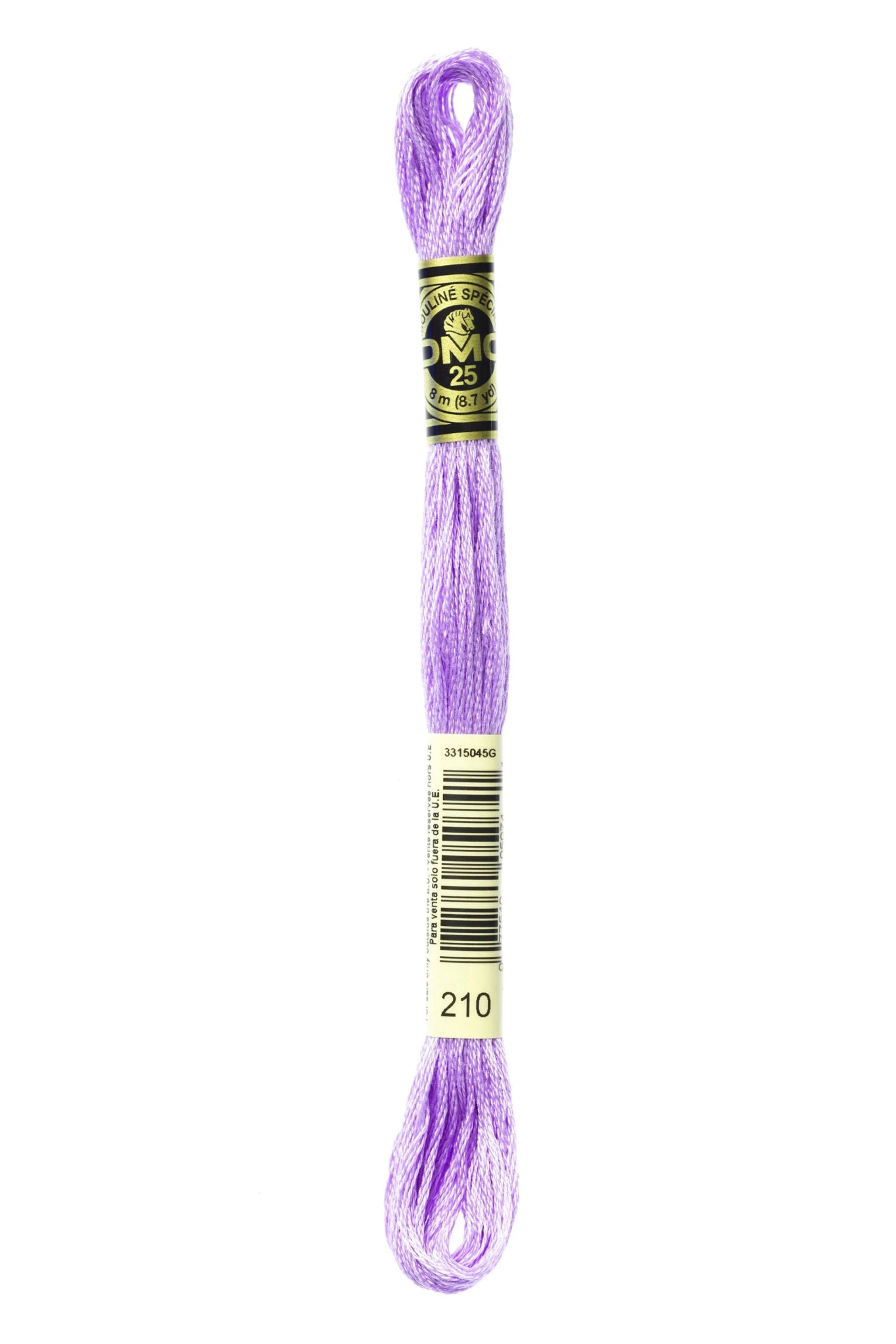 DMC 210 – Lavender - Medium – Embroidery Floss 6 Strand - Boho Fabrics - Thread