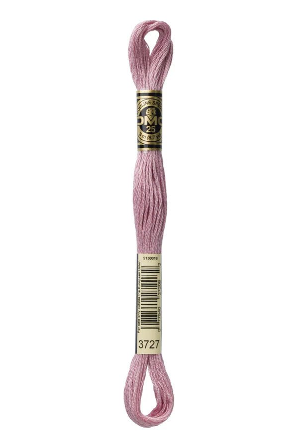 DMC 3727 – Antique Mauve - Light – Embroidery Floss 6 Strand - Boho Fabrics - Thread