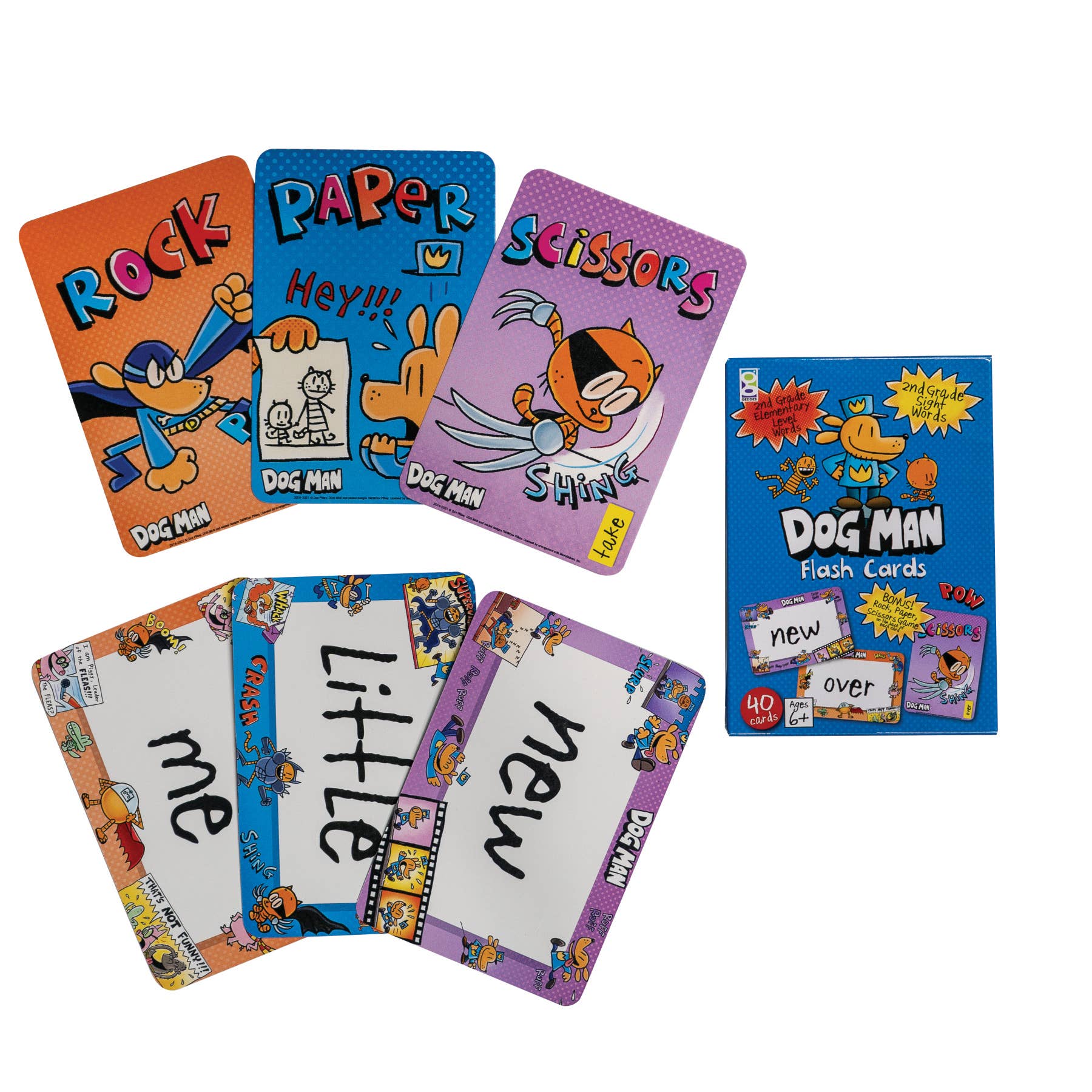 DOG MAN® FLASHCARDS - Boho Fabrics -