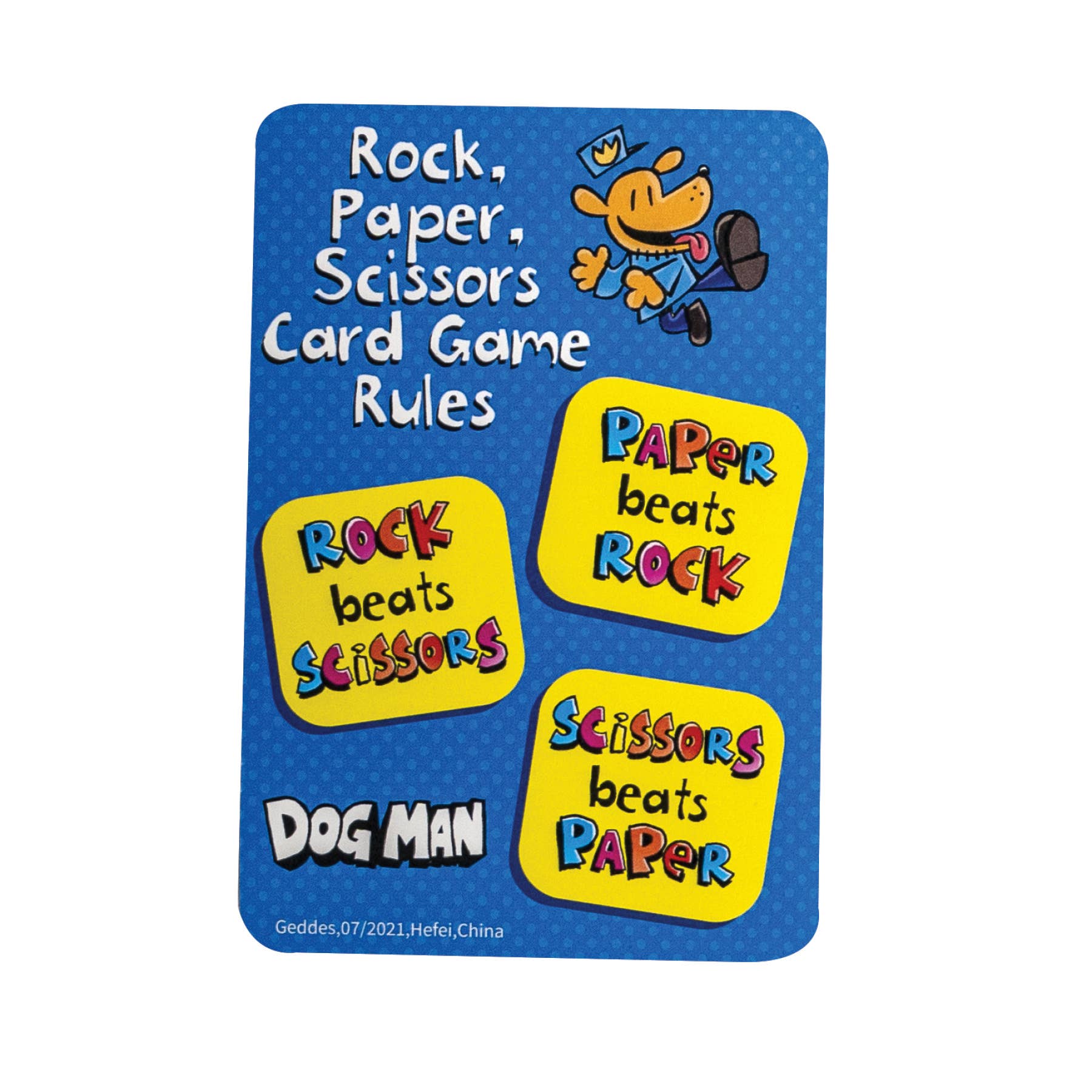 DOG MAN® FLASHCARDS - Boho Fabrics -