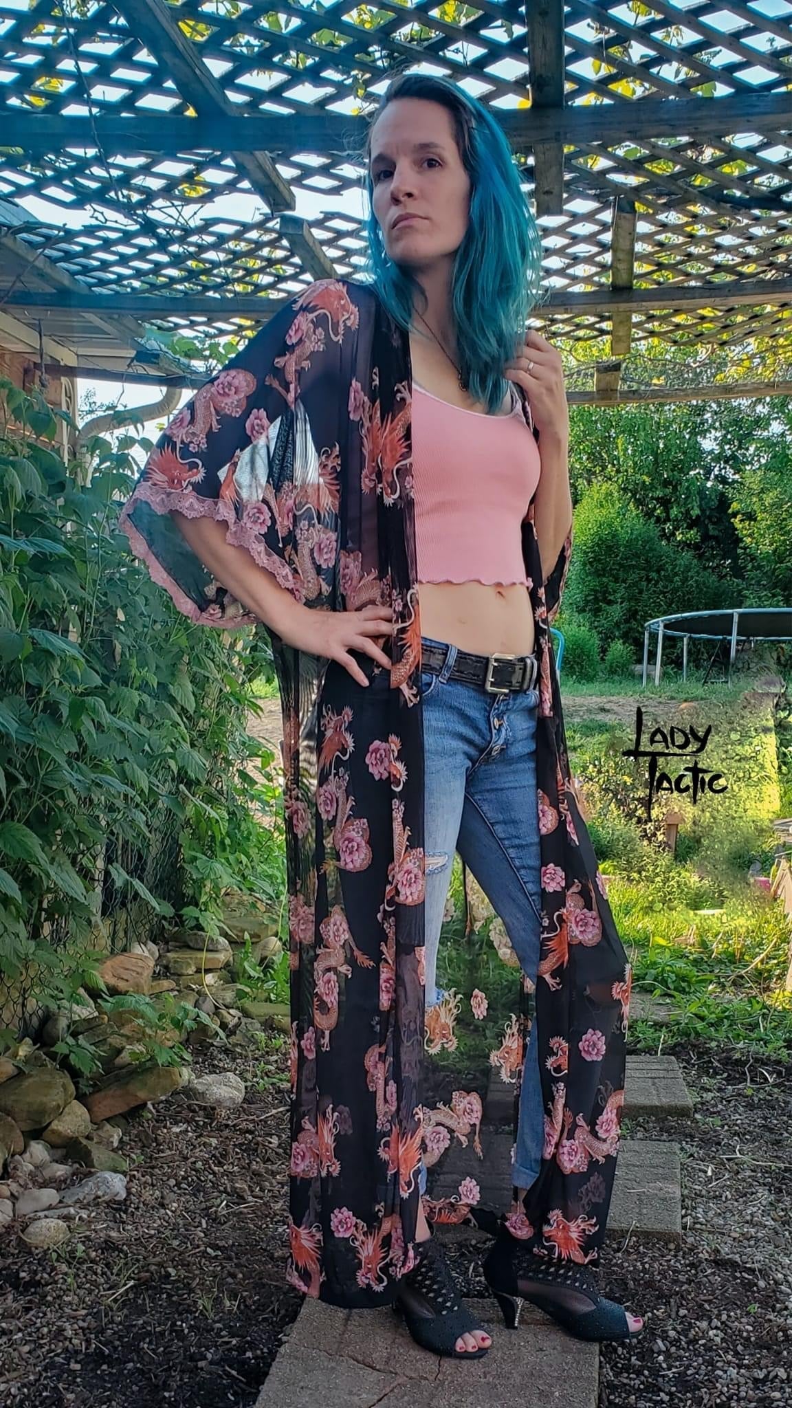 Dragon's Lair, Stretch Mesh Printed Fabric. - Boho Fabrics