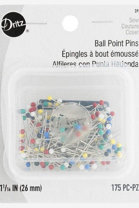 Dritz, 1 1/16" Ball Point Pins - Boho Fabrics - Pins