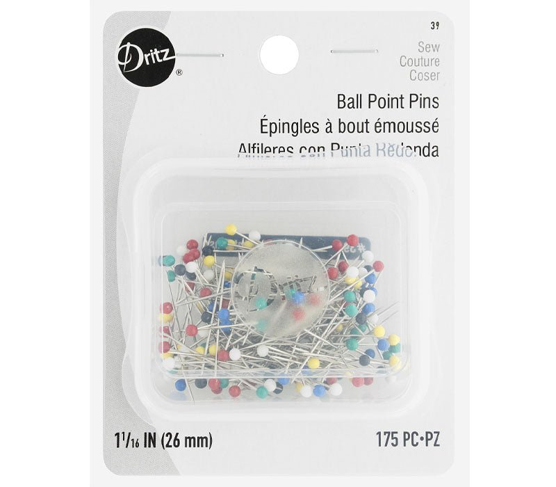Dritz, 1 1/16" Ball Point Pins - Boho Fabrics - Pins