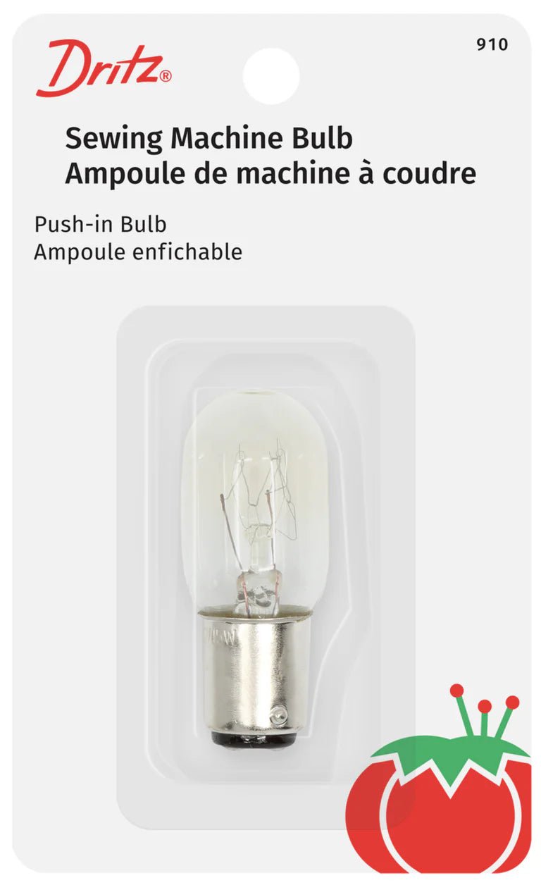 Dritz 910 Sewing Machine Bulb - Push - In Bulb - Boho Fabrics - Sewing Needles