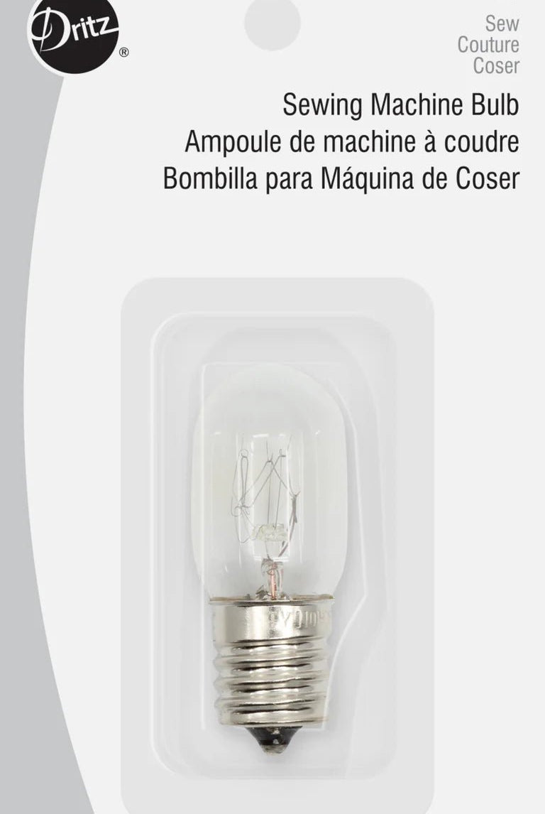 Dritz 911 Sewing Machine Bulb - Screw - In Bulb - Boho Fabrics - Sewing Needles