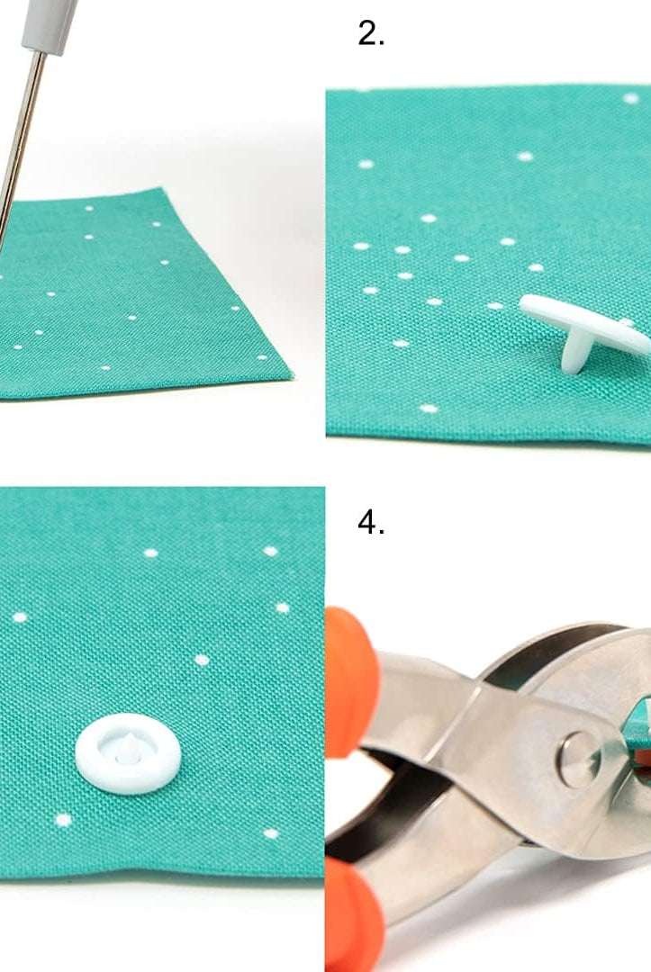 Dritz Plastic Snap Pliers - Applies Snaps Size 20 - Boho Fabrics - Buttons & Snaps