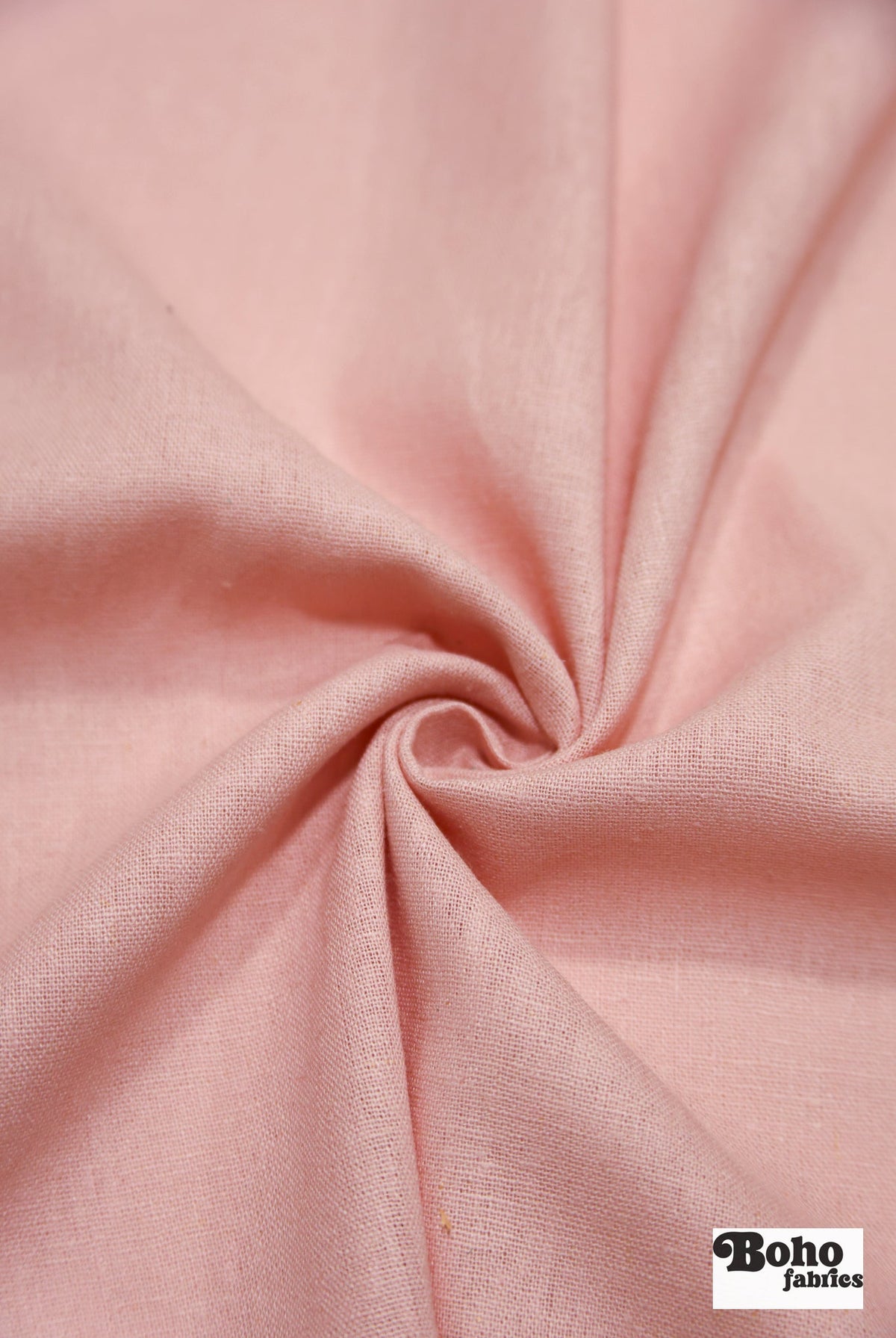 Dusty Pink Linen Woven Fabric - Boho Fabrics - Linen, Woven