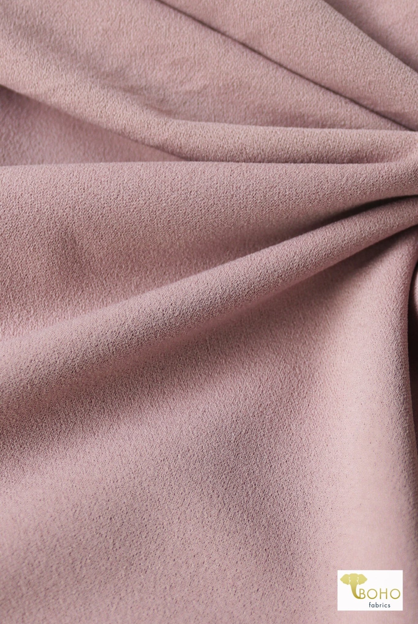 Dusty Rose, Scuba Crepe Knit Fabric - Boho Fabrics