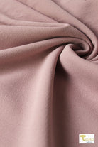 Dusty Rose, Scuba Crepe Knit Fabric - Boho Fabrics