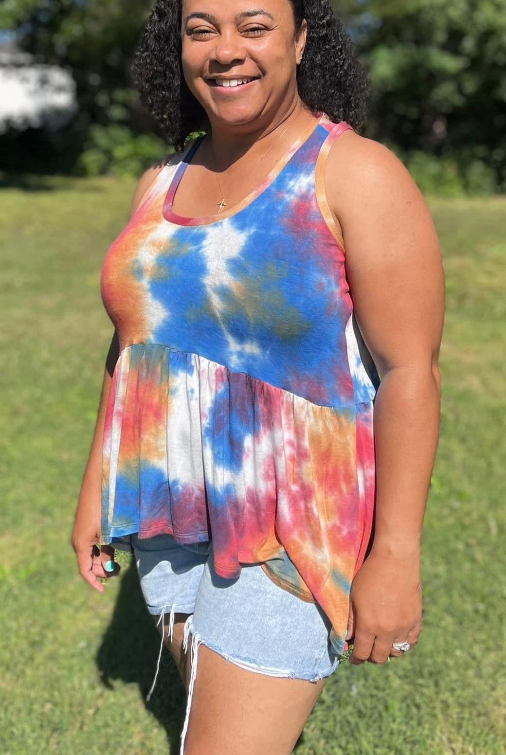 Earthy Tie Dye, Rayon Spandex Knit - Boho Fabrics